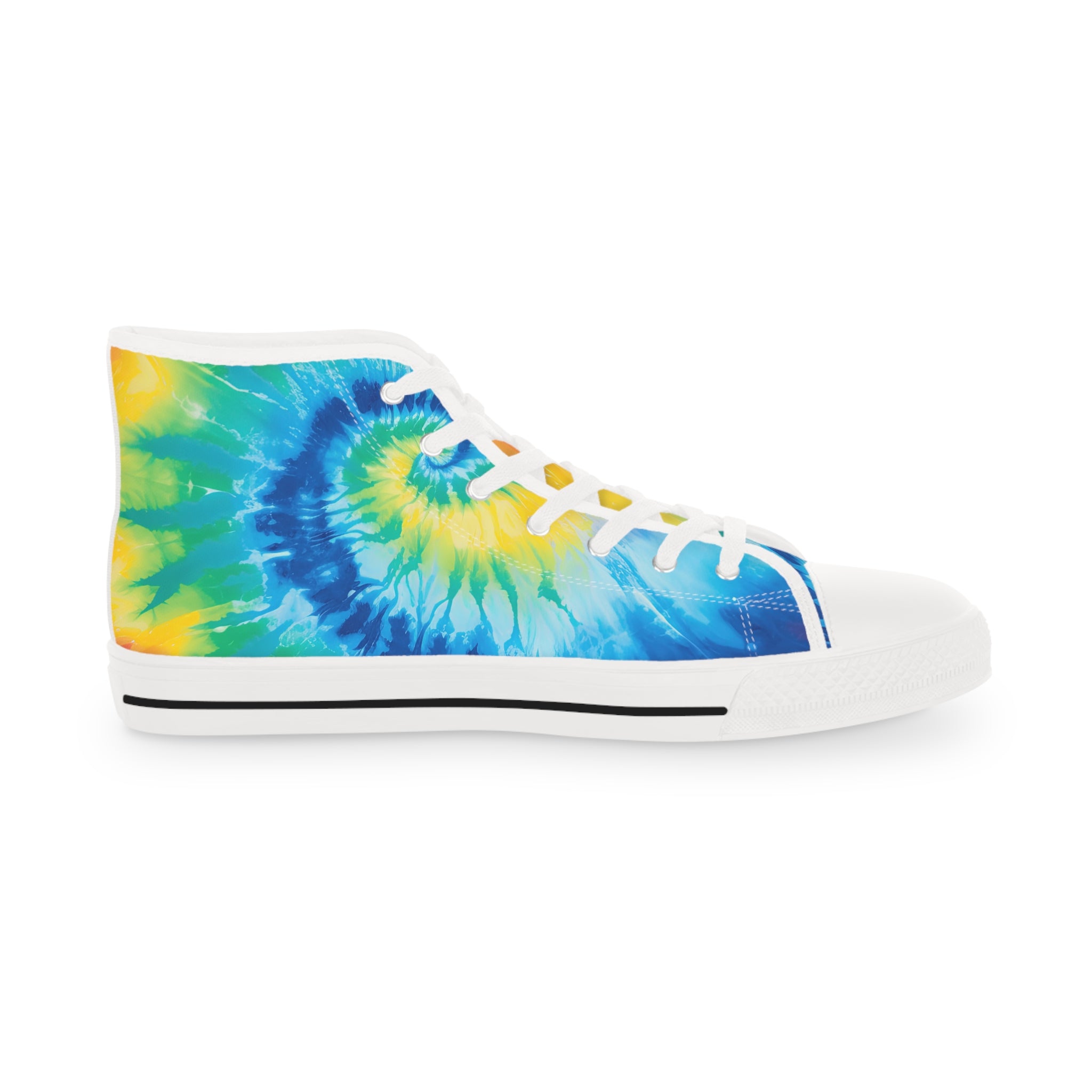 Tie Dye II Men's High Top Sneakers, Artsulli - Art is Long, Life is Short, Shoes, , , , , , , 
