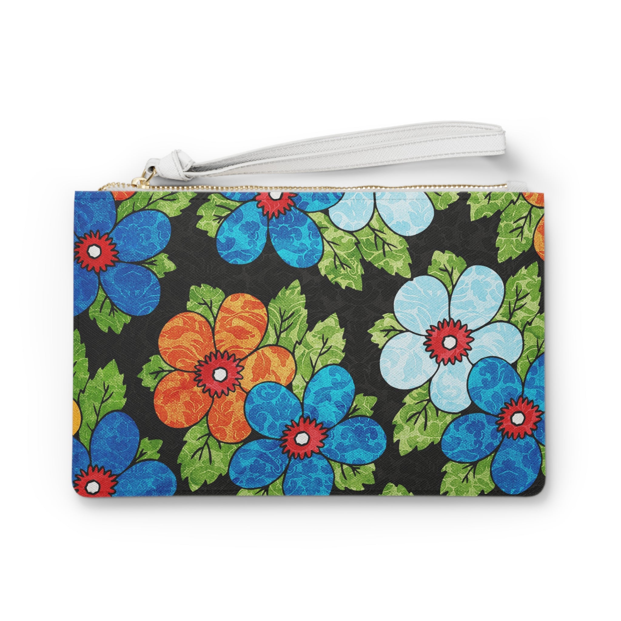 Groovy Black Floral Kl II Clutch Bag, Artsulli - Art is Long, Life is Short, Bags, Size, One size, , , , , 25934576423037452494