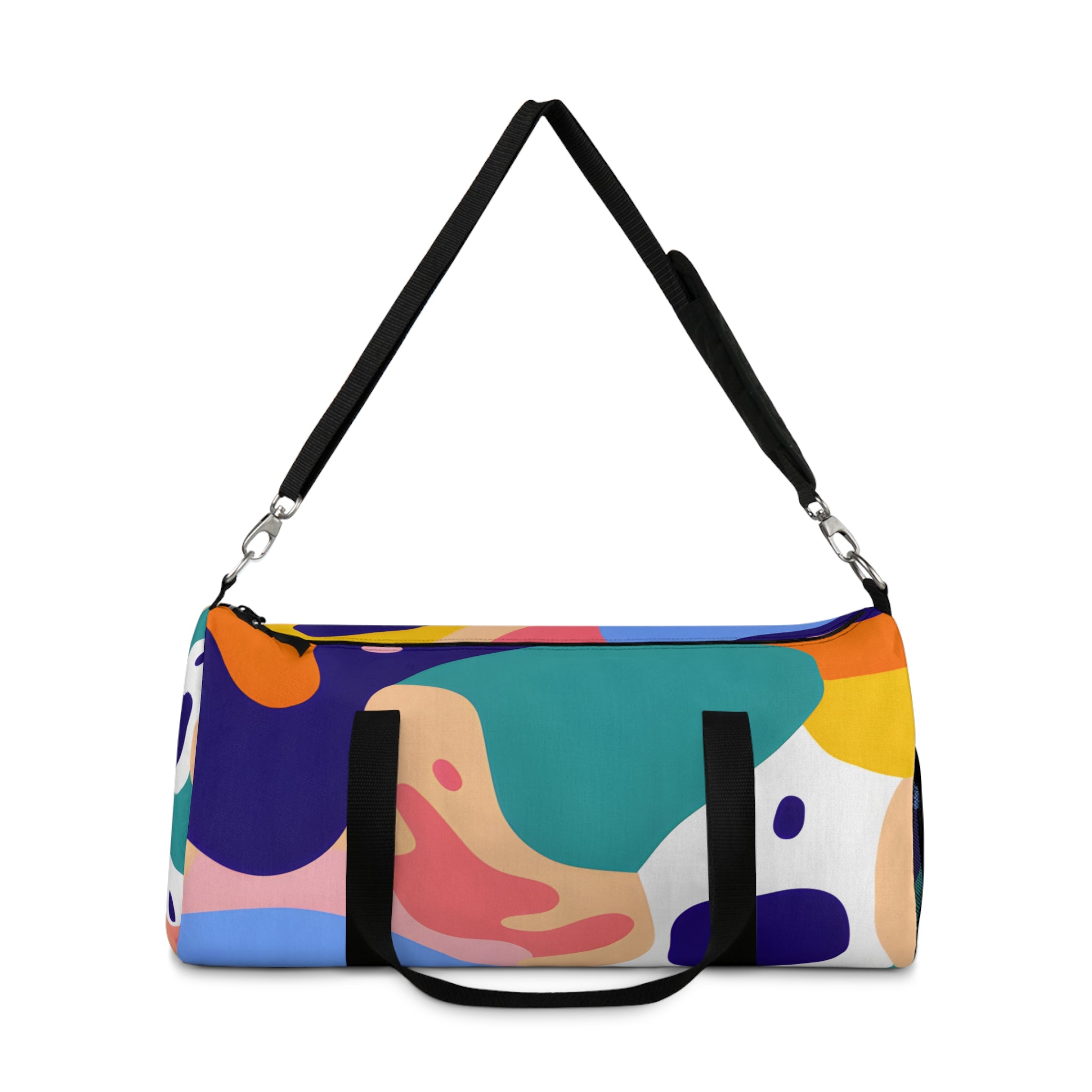 Colorful Abstract Shapes Duffel Bag, Artsulli - Art is Long, Life is Short, Bags, , , , , , , 