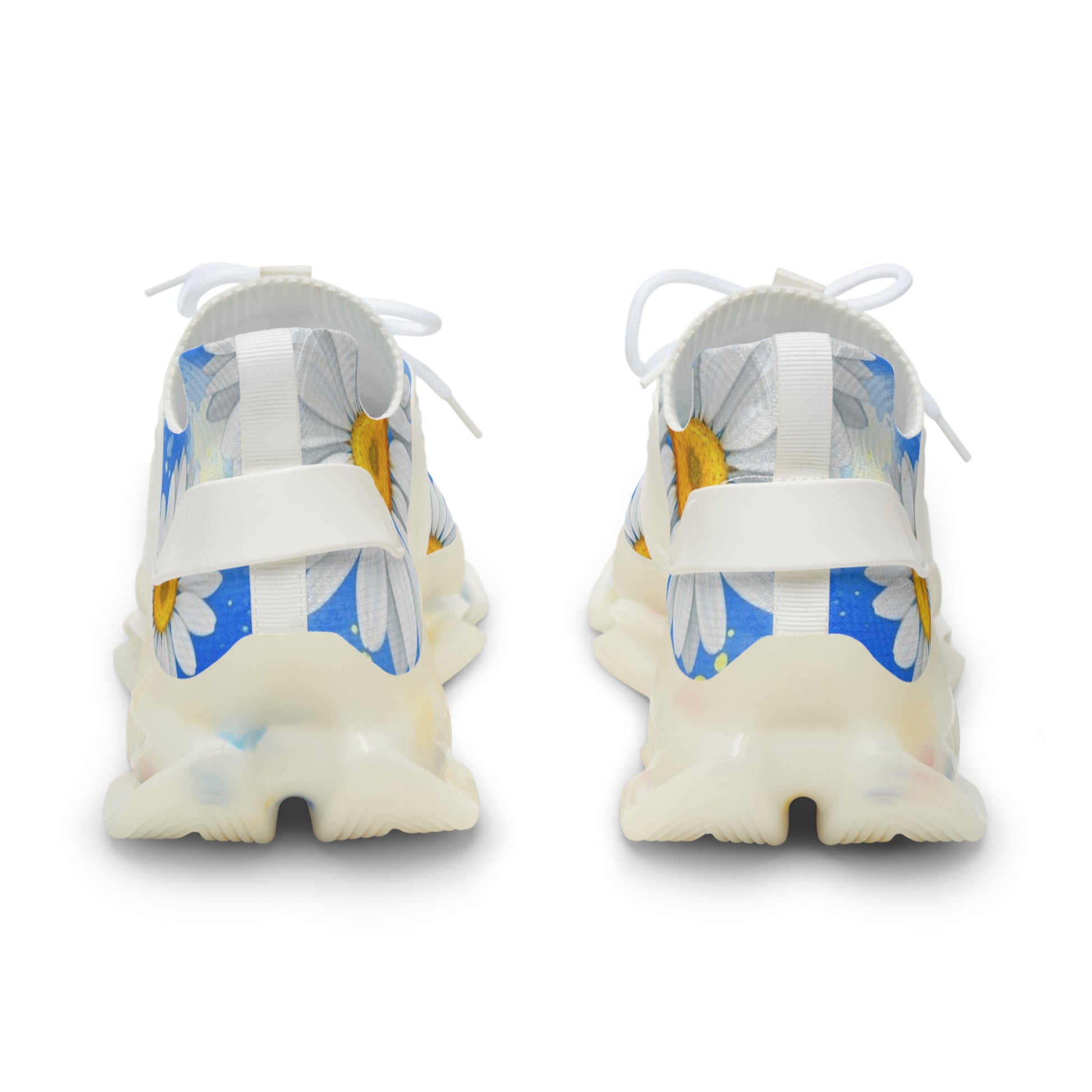 Daisies Men's Mesh Sneakers, Artsulli - Art is Long, Life is Short, Shoes, , , , , , , 
