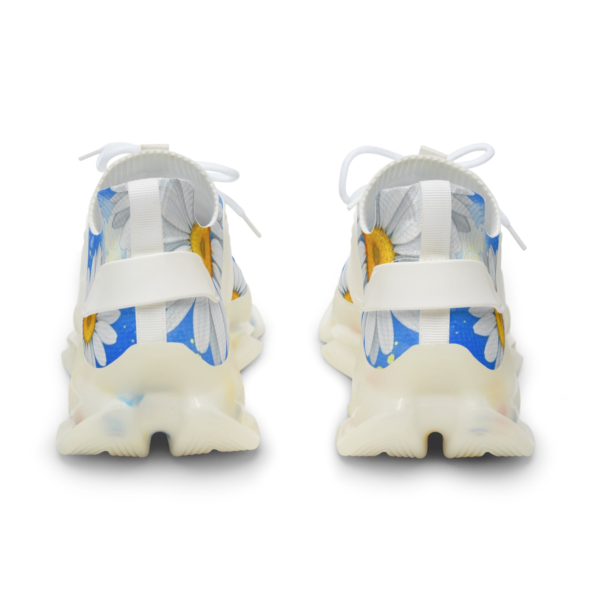 Daisies Men's Mesh Sneakers, Artsulli - Art is Long, Life is Short, Shoes, , , , , , , 