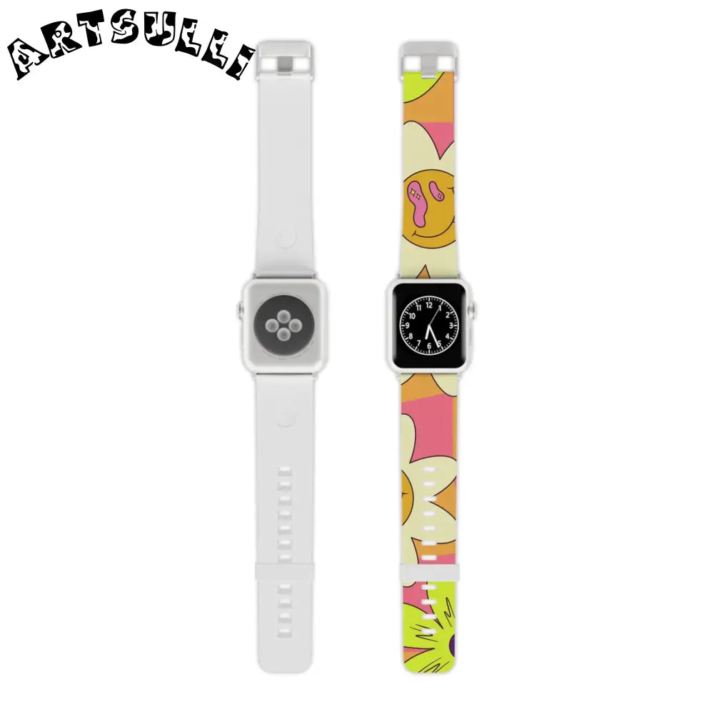 JAKKOUTTHEBXX Trippy Sour Face Rave Watch Band for Apple Watch