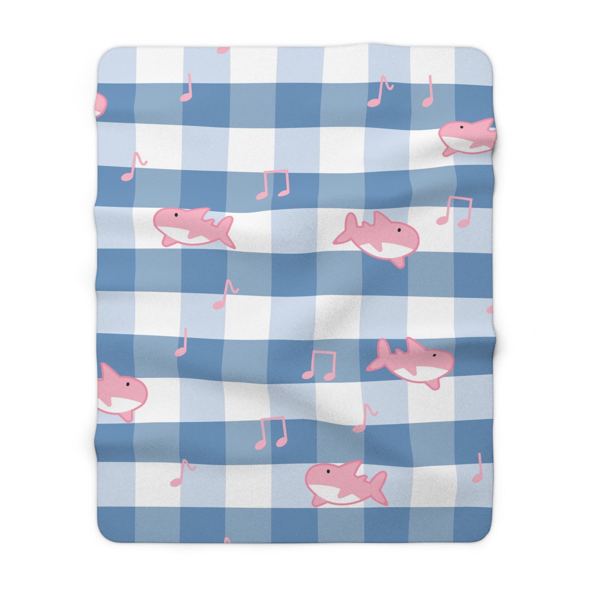 Music Shark Sherpa Fleece Blanket, Artsulli - Art is Long, Life is Short, Home Decor, Size, 60" × 80", , , , , 14565956202291793424