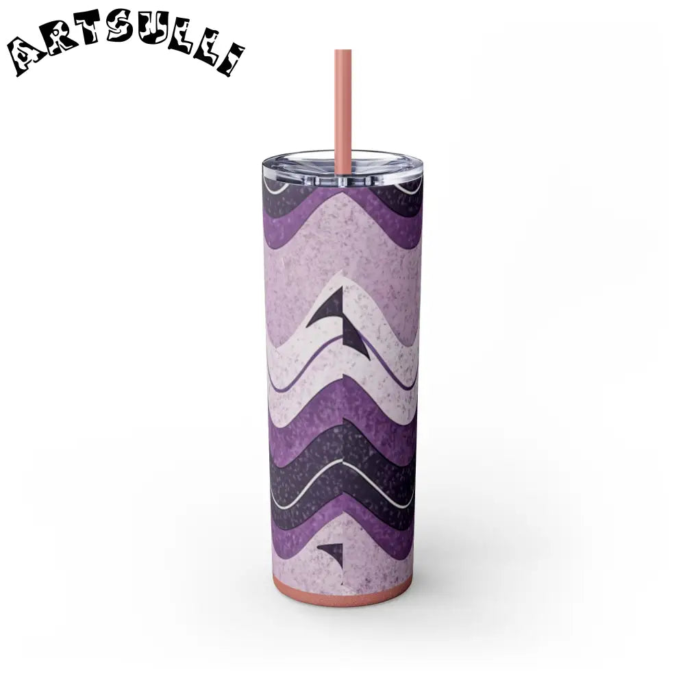 JAKKOUTTHEBXX Bat Wave Skinny Tumbler with Straw 20oz JAKKOUTTHEBXX
