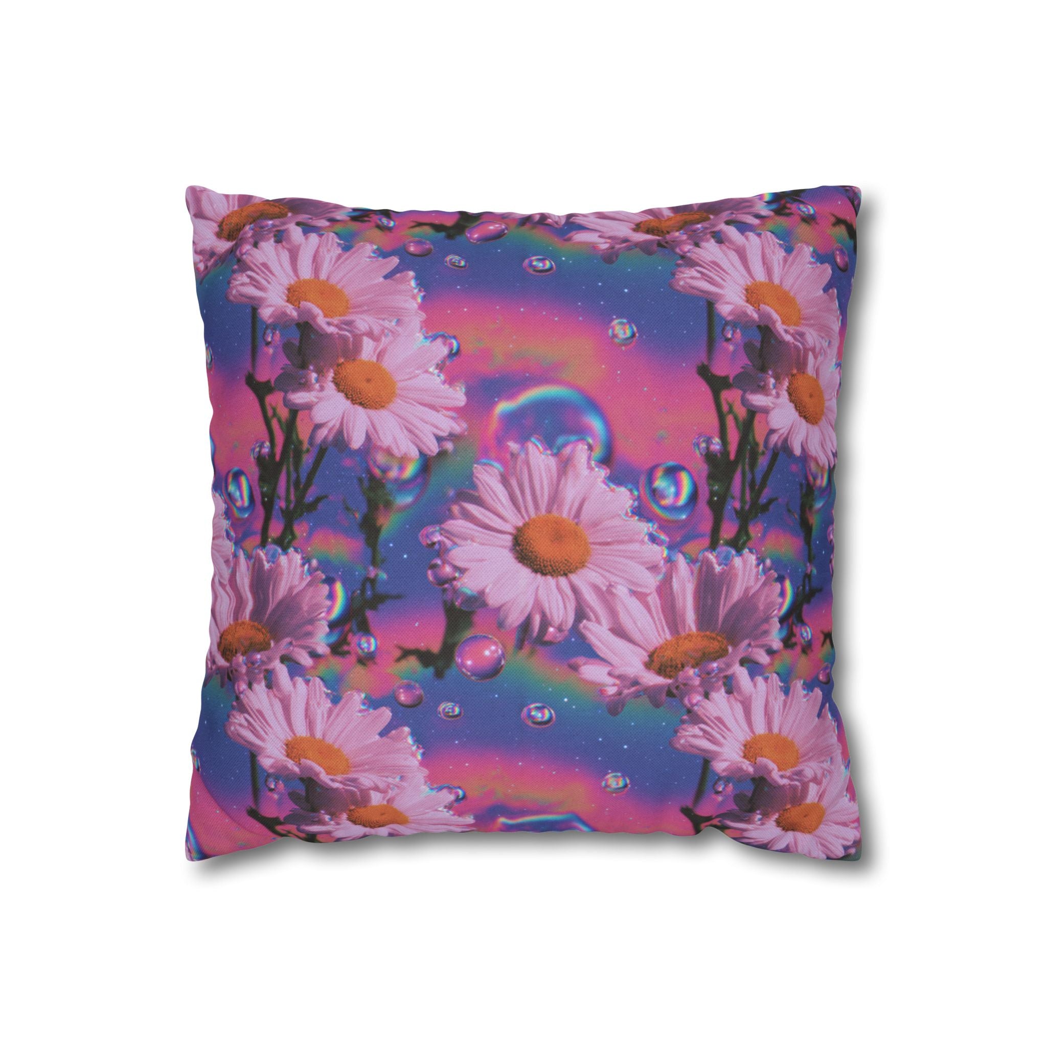 Spun Polyester Square Pillowcase