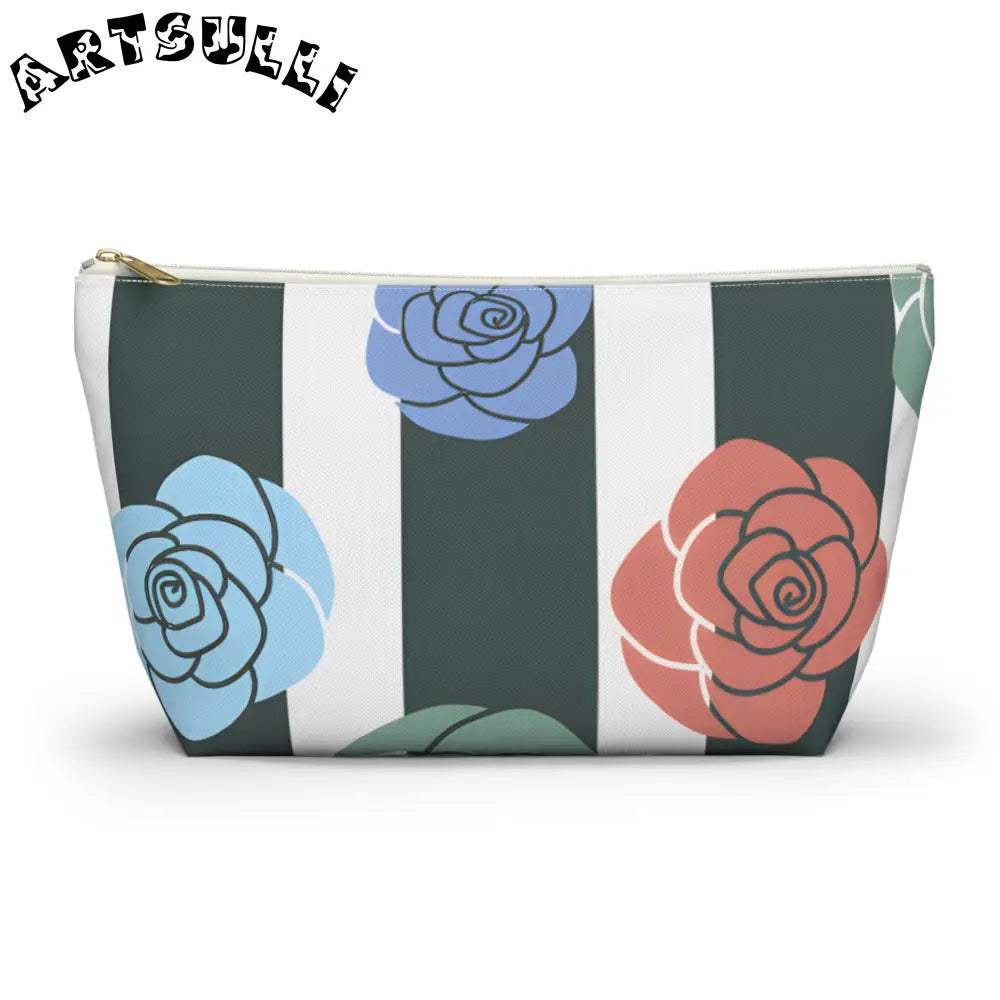 JAKKOUTTHEBXX Stripes x Roses Black and White Accessory Pouch w