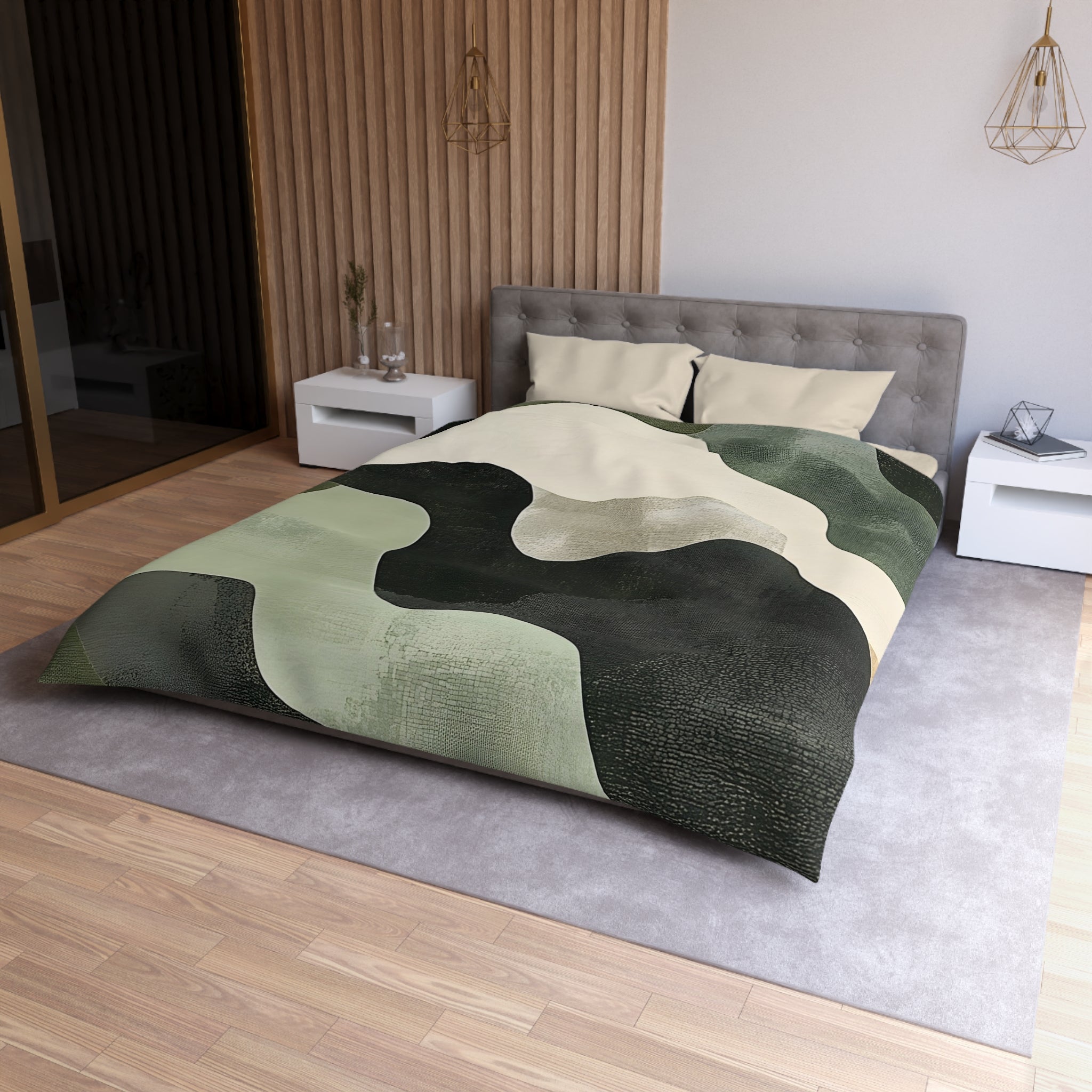 Camo Art Microfiber Duvet Cover, Artsulli - Art is Long, Life is Short, Home Decor, , , , , , , 