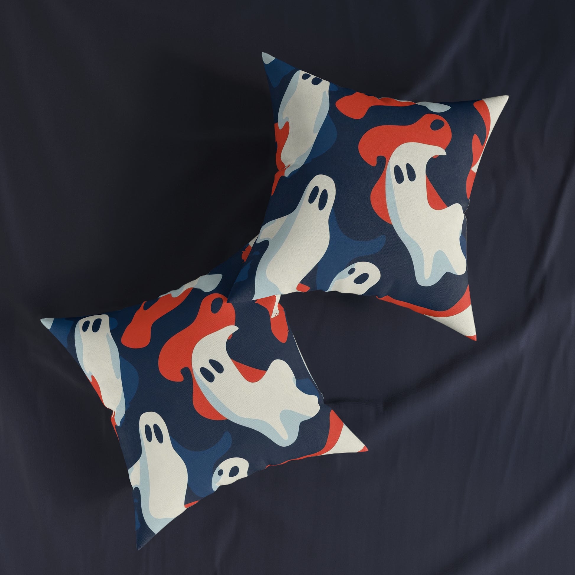Camo Ghosts Square Pillow, Artsulli - Art is Long, Life is Short, Home Decor, , , , , , , 
