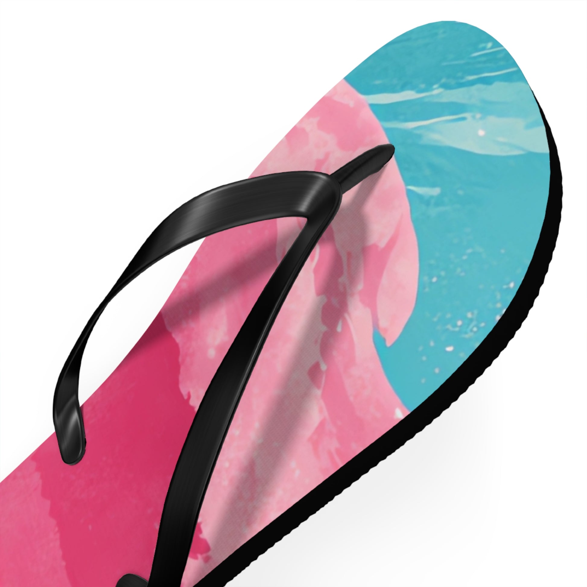 The Great Pastelwave Pink and Blue Flip Flops, Artsulli - Art is Long, Life is Short, Shoes, , , , , , , 