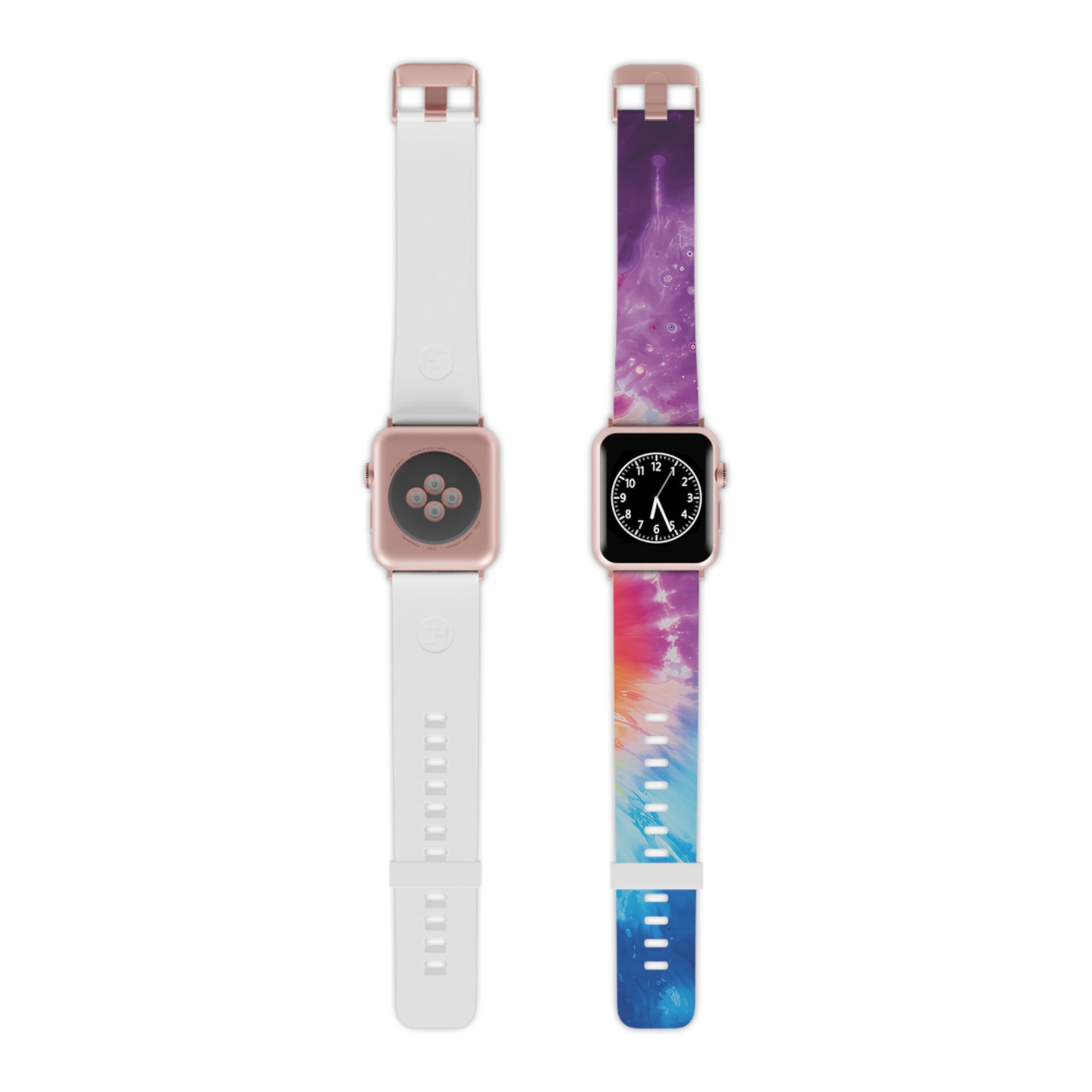 Tie Dye Watch Band for Apple Watch, Artsulli - Art is Long, Life is Short, Accessories, Size, 8'' × 0.75'' / 42 - 44 mm, Color, Rose Gold, , , 31961124504419168496