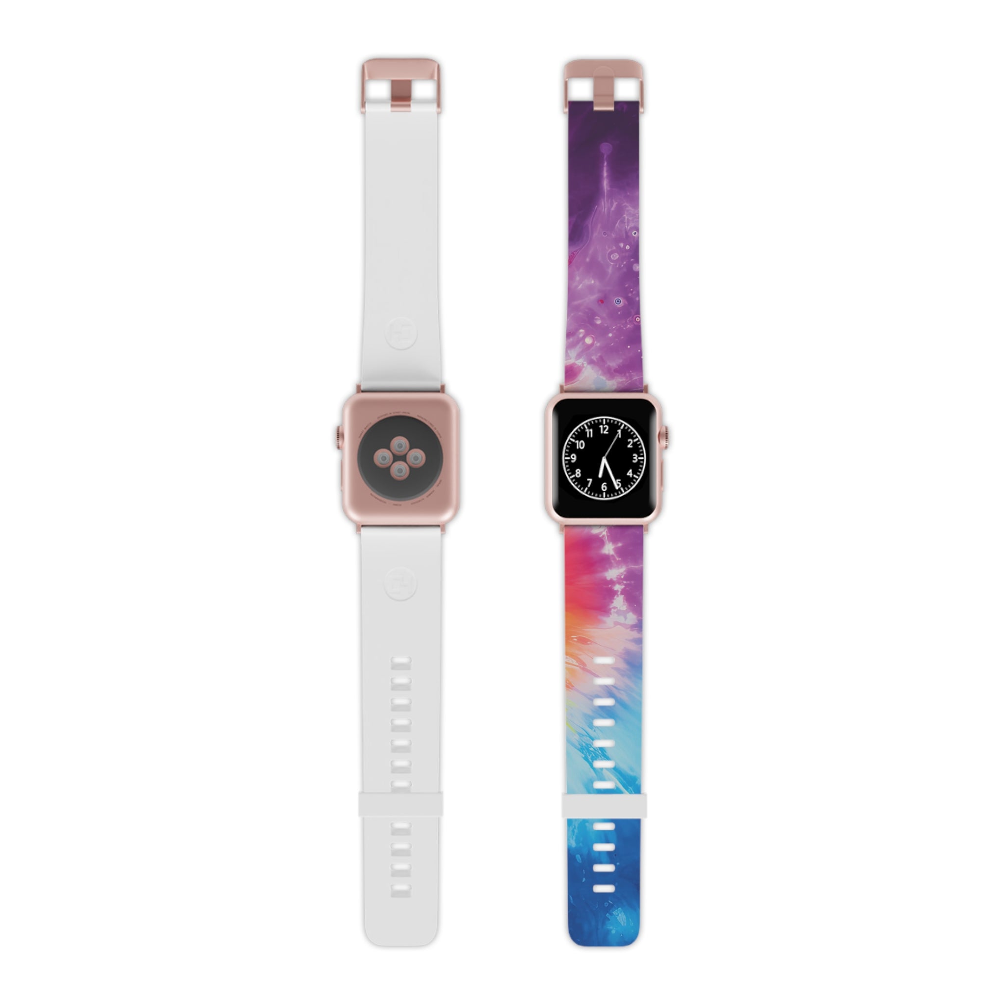 Tie Dye Watch Band for Apple Watch, Artsulli - Art is Long, Life is Short, Accessories, Size, 8'' × 0.75'' / 42 - 44 mm, Color, Rose Gold, , , 31961124504419168496