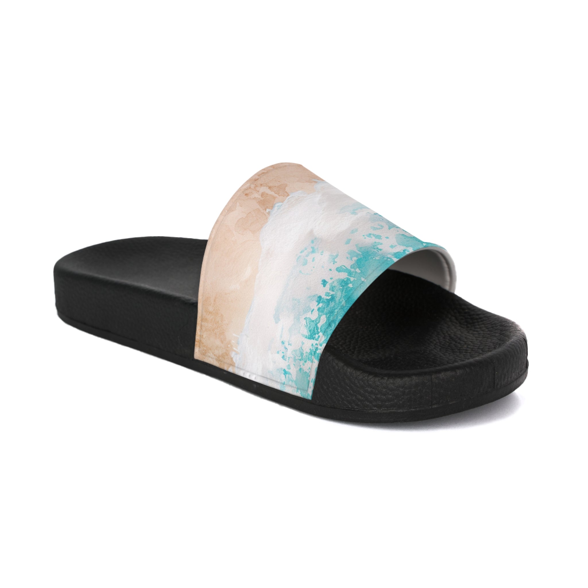 Seashore Women's Slide Sandals, Artsulli - Art is Long, Life is Short, Shoes, Color, Black sole, Size, US 5, , , 18388978996614451953