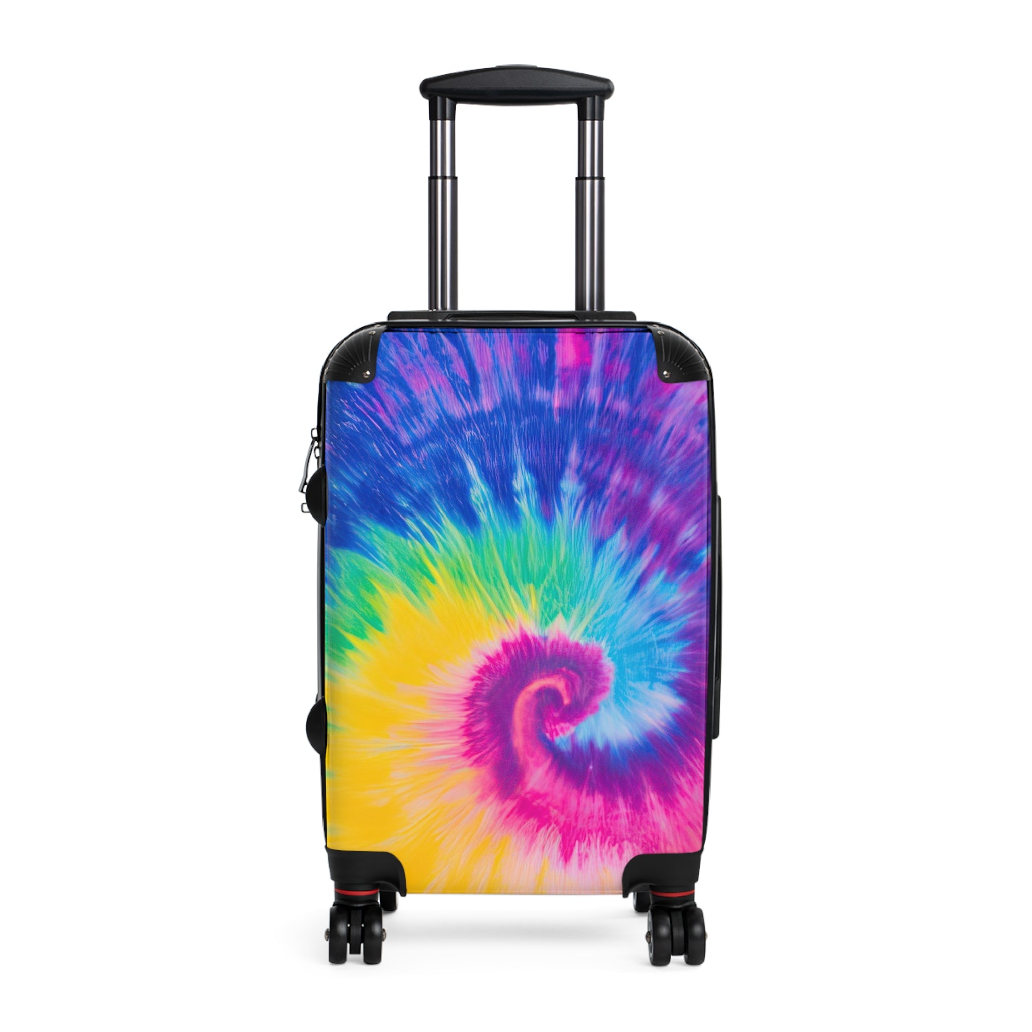 Psychedelic Tie Dye Suitcase, Artsulli - Art is Long, Life is Short, Bags, Size, Small, Color, Black, , , 40787053567256378171