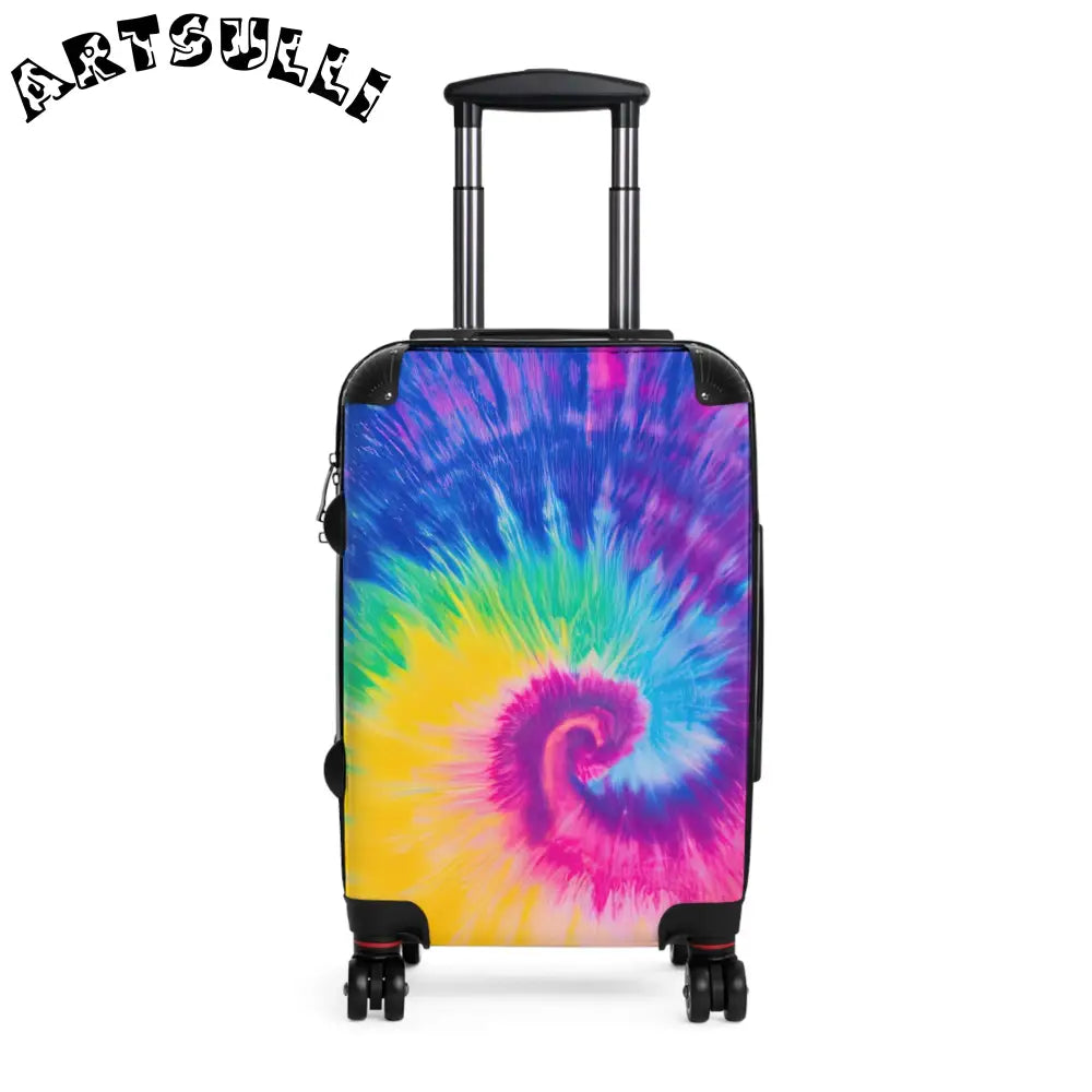 JAKKOUTTHEBXX Tie-Dye Artwork Rolling Suitcase 2025