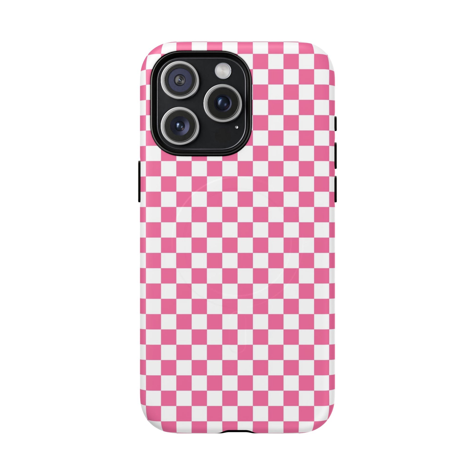 Yuyushiki Pink Check Tough Magnetic Cases, Artsulli - Art is Long, Life is Short, Phone Case, Size, iPhone 15 Pro Max, Surface, Matte, , , 11899219085722030080