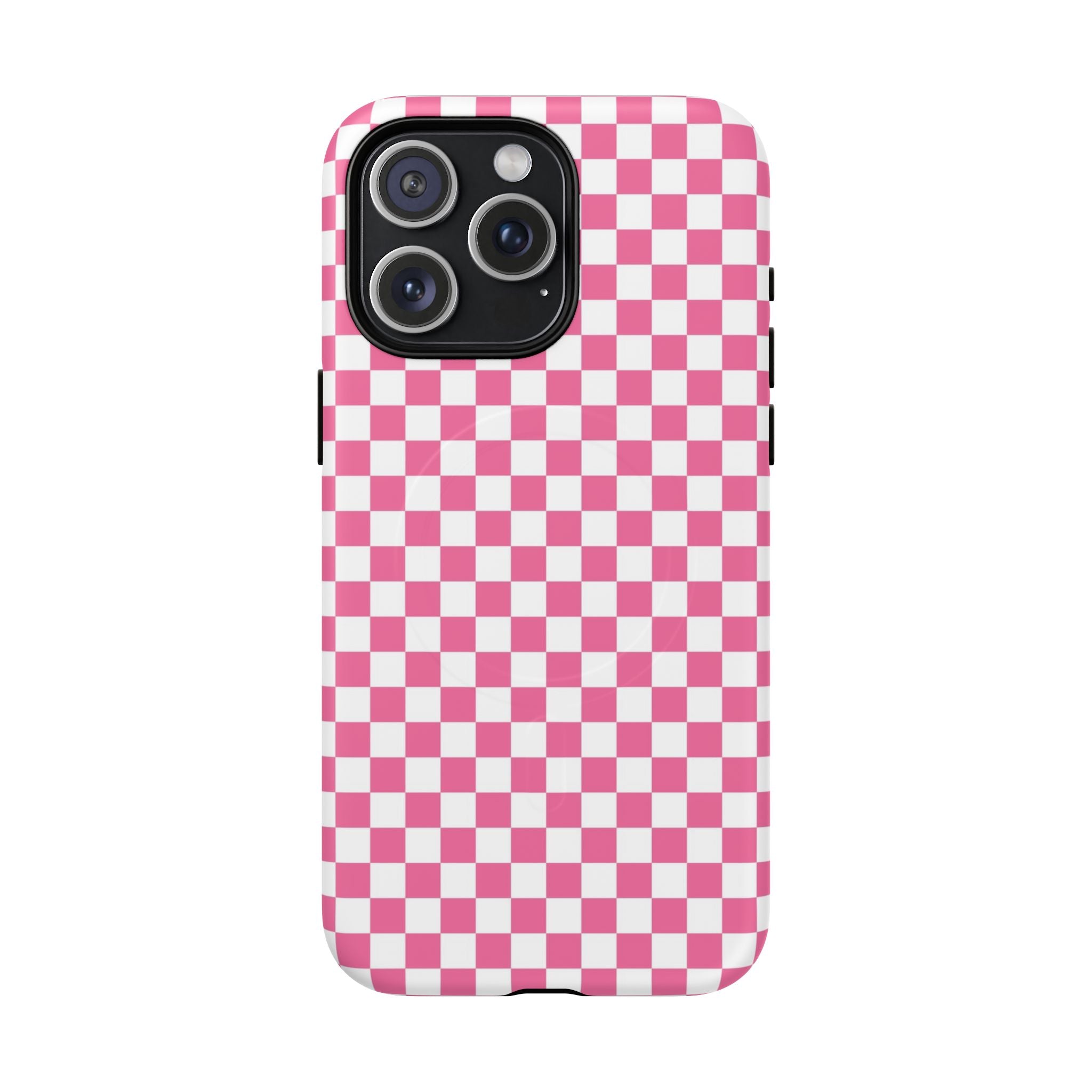 Yuyushiki Pink Check Tough Magnetic Cases, Artsulli - Art is Long, Life is Short, Phone Case, Size, iPhone 15 Pro Max, Surface, Matte, , , 11899219085722030080