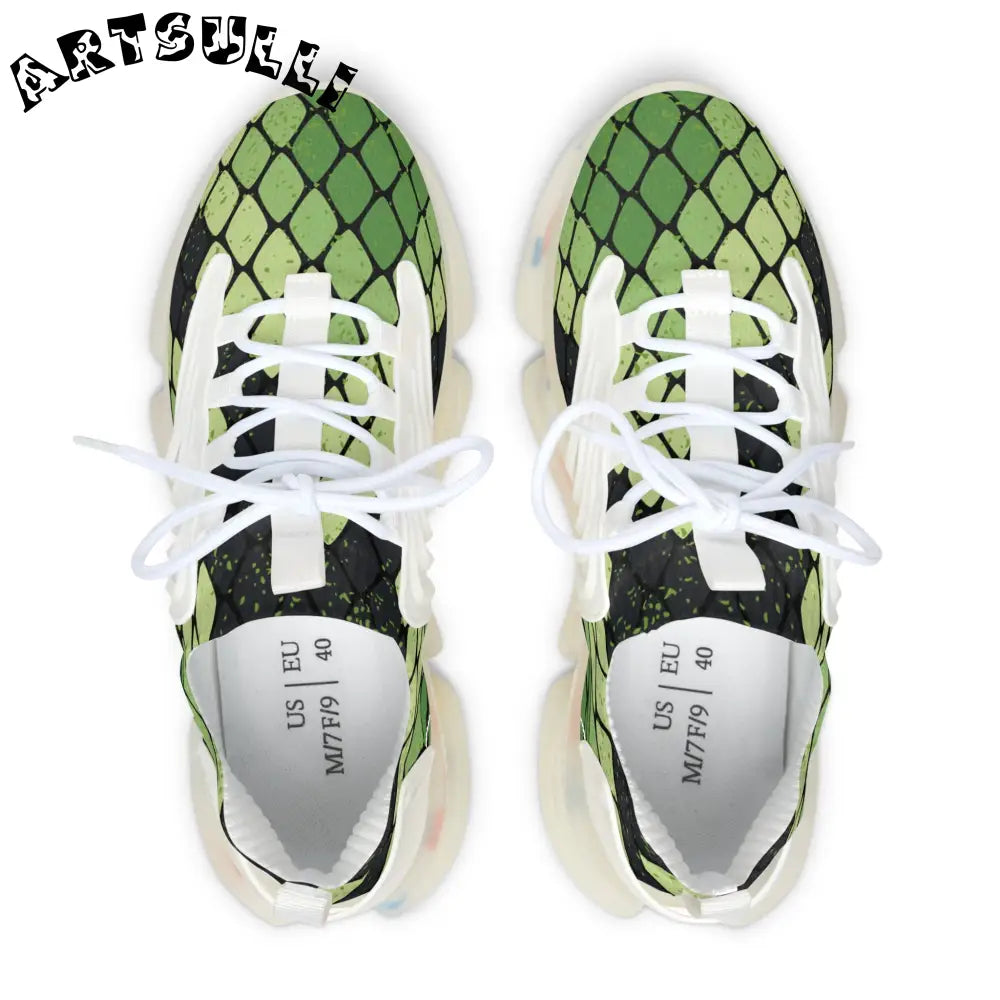JAKKOUTTHEBXX Snake Skin Women’s Mesh Sneakers JAKKOUTTHEBXX