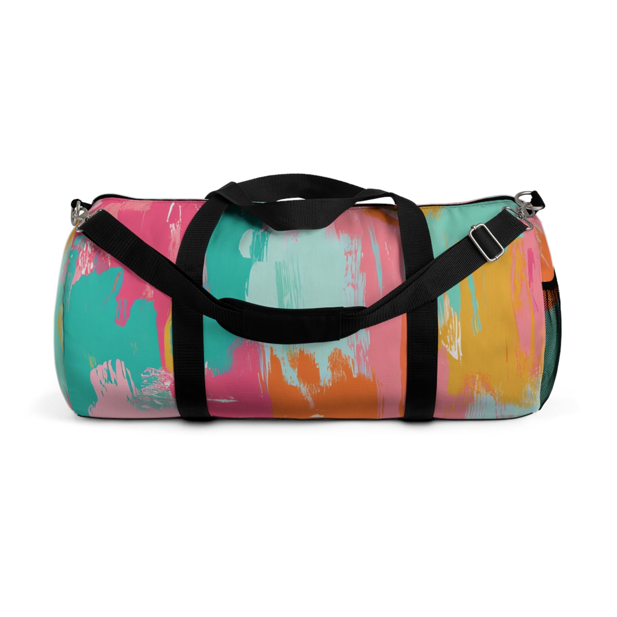 Preppy Pixel Bloom II Duffel Bag, Artsulli - Art is Long, Life is Short, Bags, Size, Large, , , , , 20337376385928753326