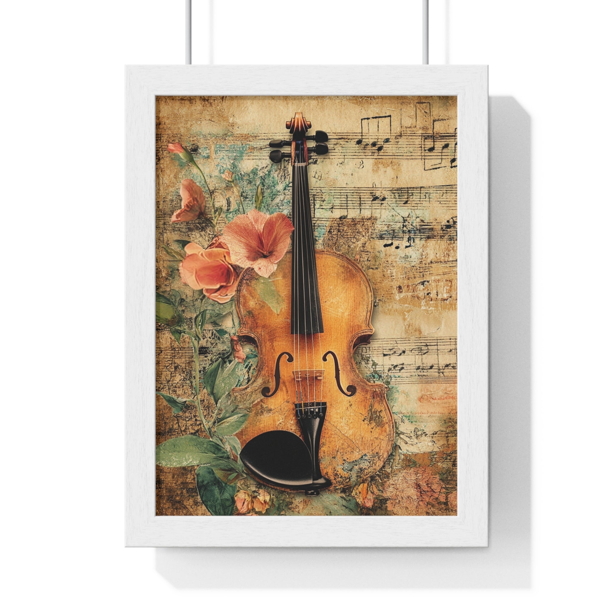 Violin Type Beat Art Vertical Framed Poster, Artsulli - Art is Long, Life is Short, Poster, Size, 8" x 11", Color, White, , , 31887550071131058326