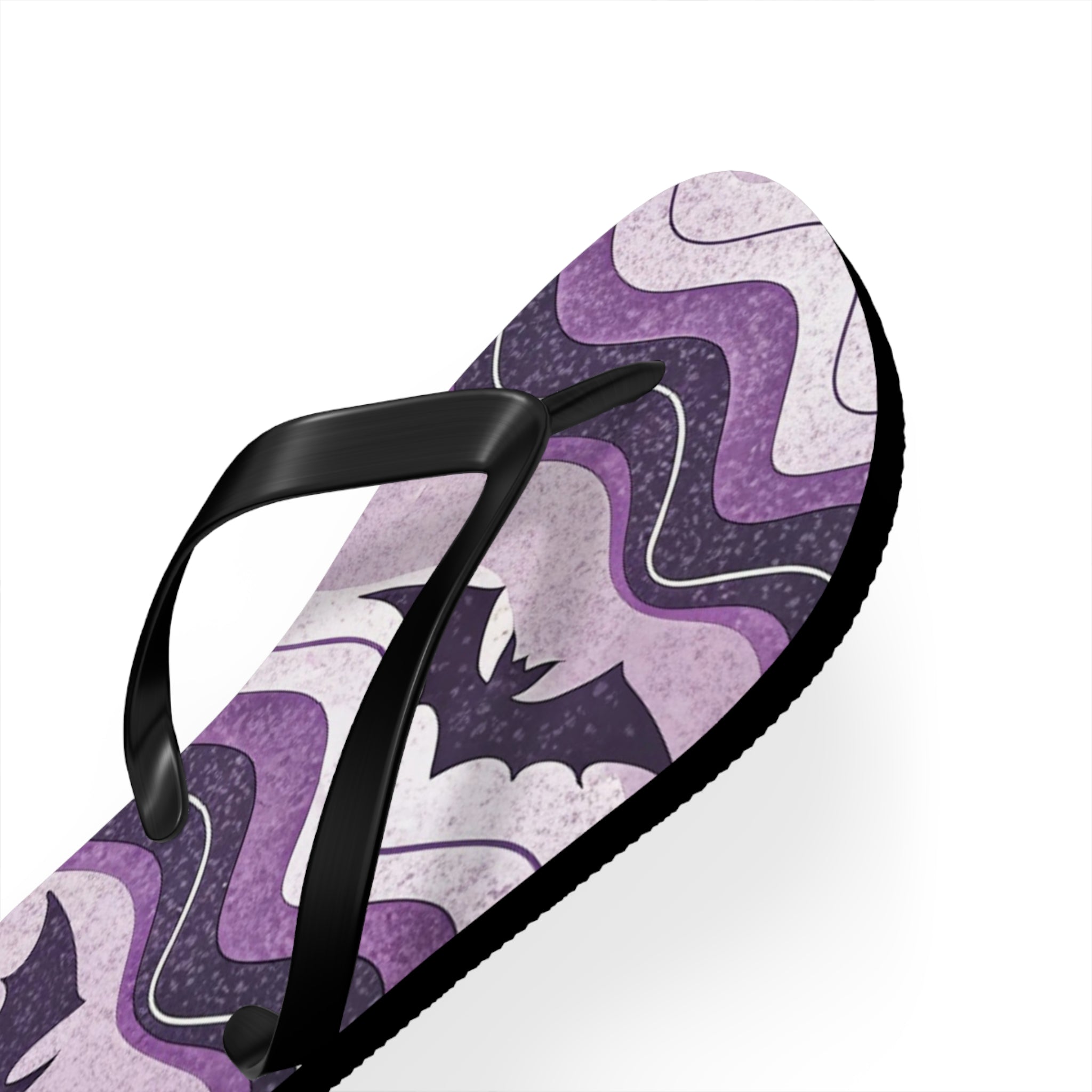 Bat Wave Flip Flops, Artsulli - Art is Long, Life is Short, Shoes, , , , , , , 