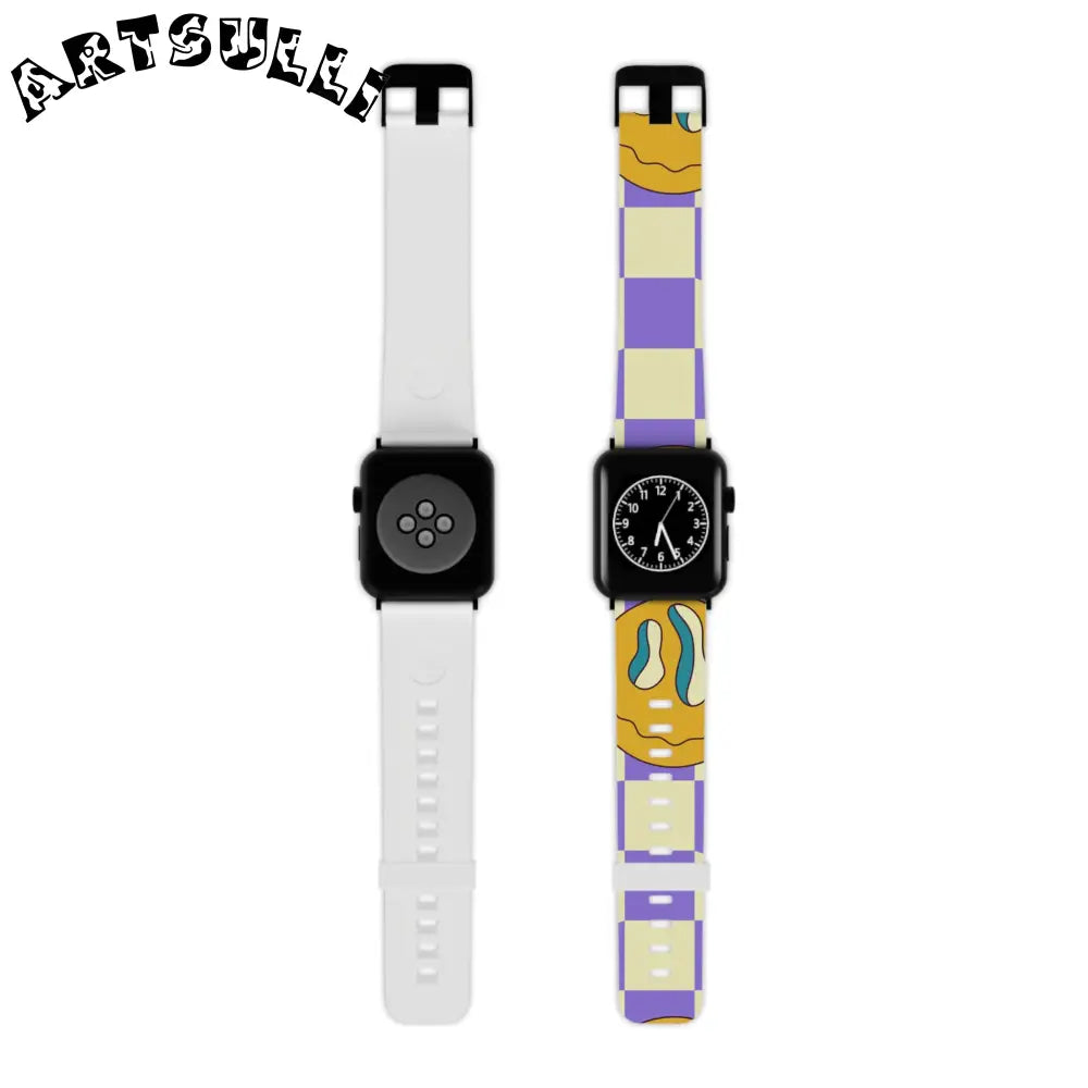 JAKKOUTTHEBXX Trippy Flower Power Motifs Watch Band for Apple Watch
