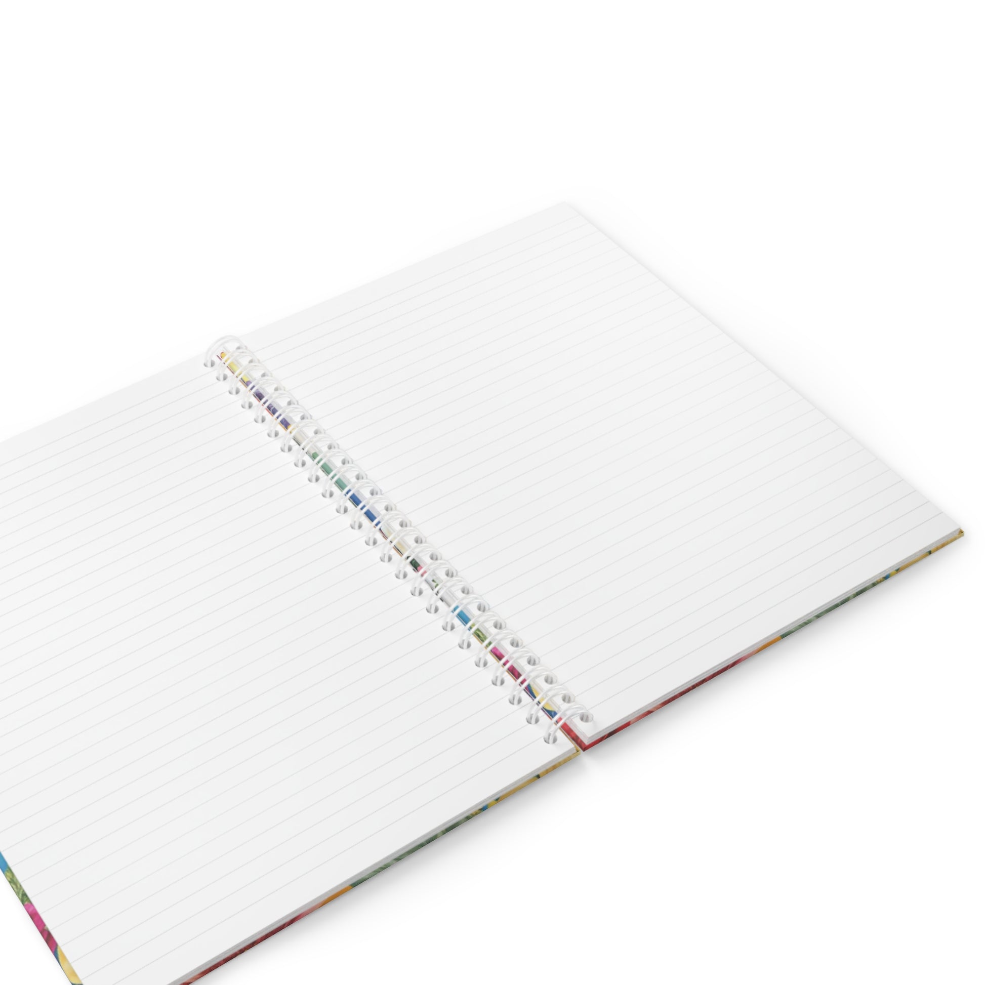 Floral Stripe 4K Spiral Notebook, Artsulli - Art is Long, Life is Short, Paper products, , , , , , , 