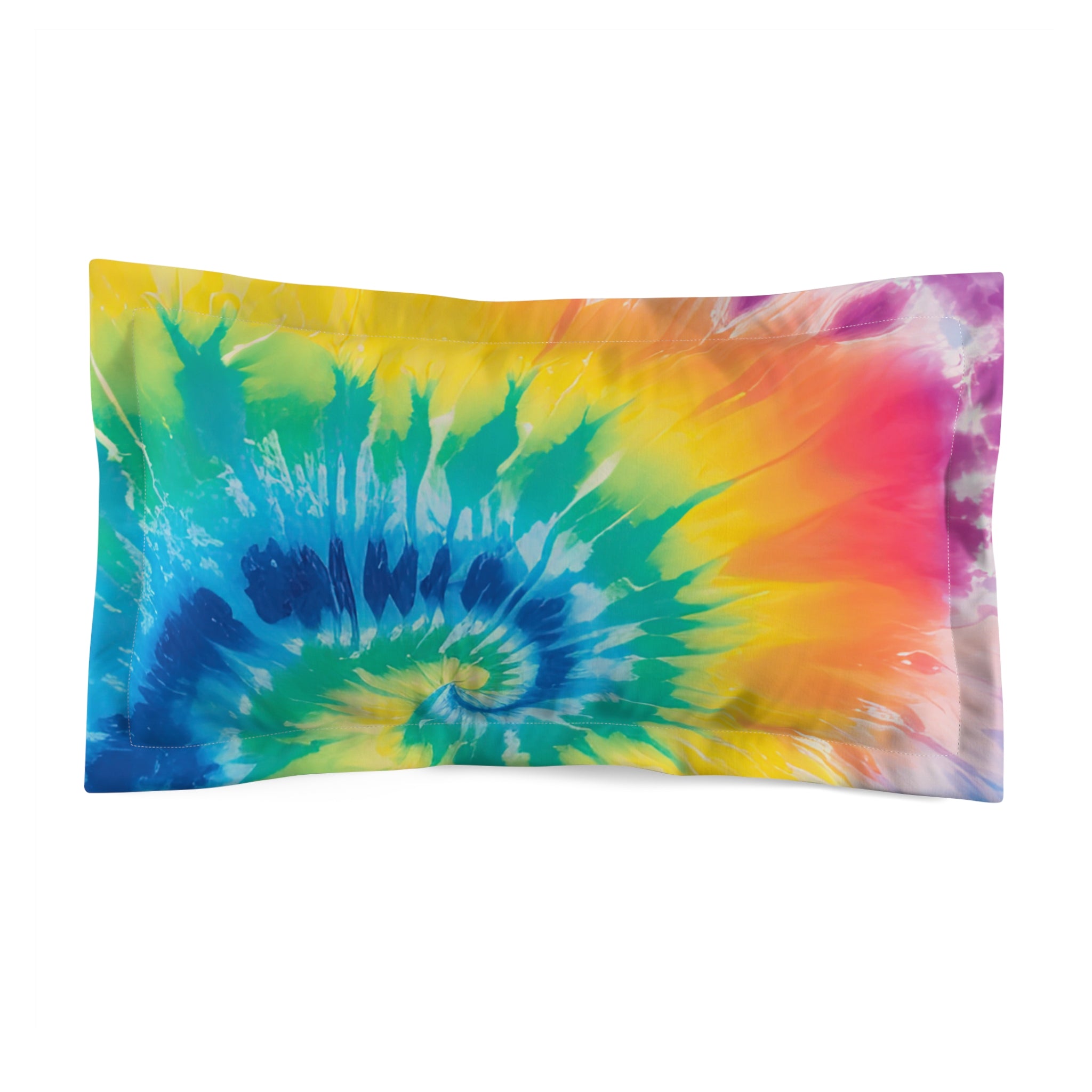Tie Dye Microfiber Pillow Sham, Artsulli - Art is Long, Life is Short, Home Decor, Size, King, , , , , 23448852415867753466