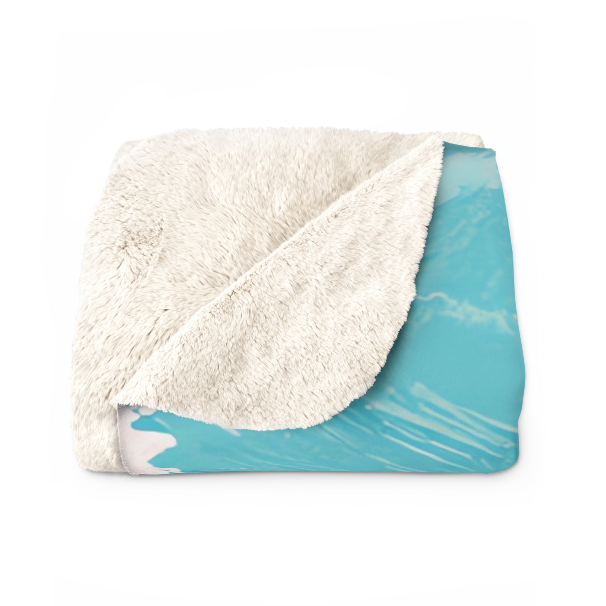 The Great Pastelwave Pink and Blue Sherpa Fleece Blanket, Artsulli - Art is Long, Life is Short, Home Decor, , , , , , , 