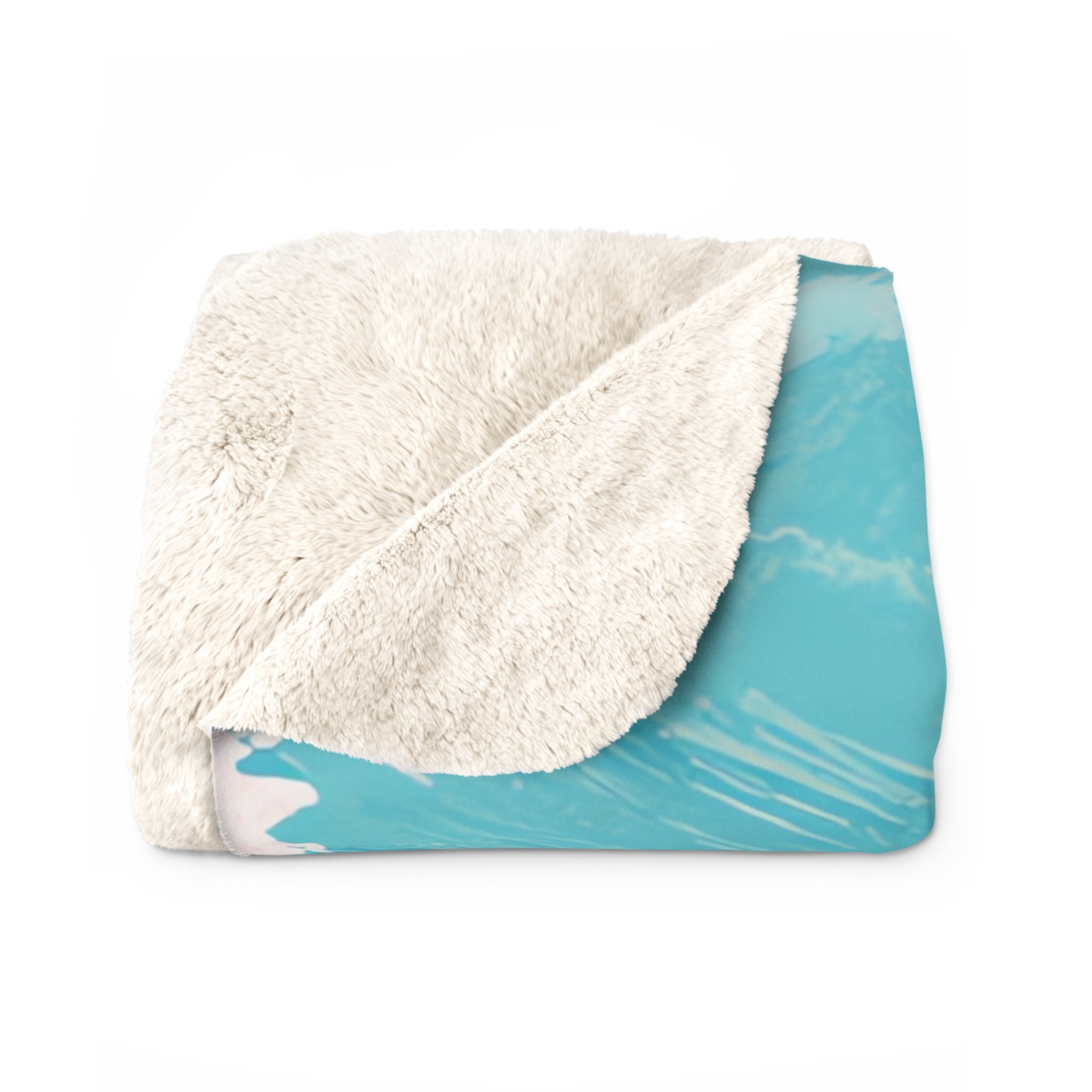 The Great Pastelwave Pink and Blue Sherpa Fleece Blanket, Artsulli - Art is Long, Life is Short, Home Decor, , , , , , , 
