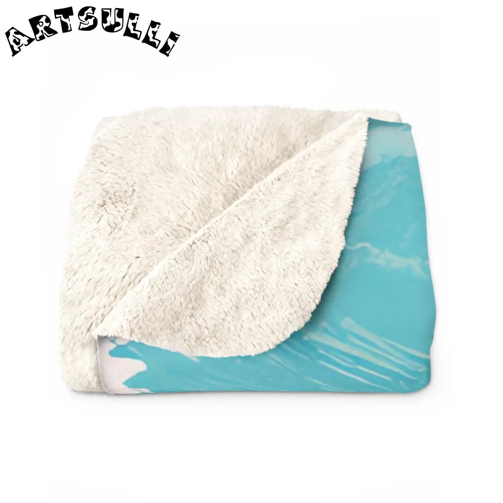 JAKKOUTTHEBXX The Great Pastelwave Pink and Blue Sherpa Fleece