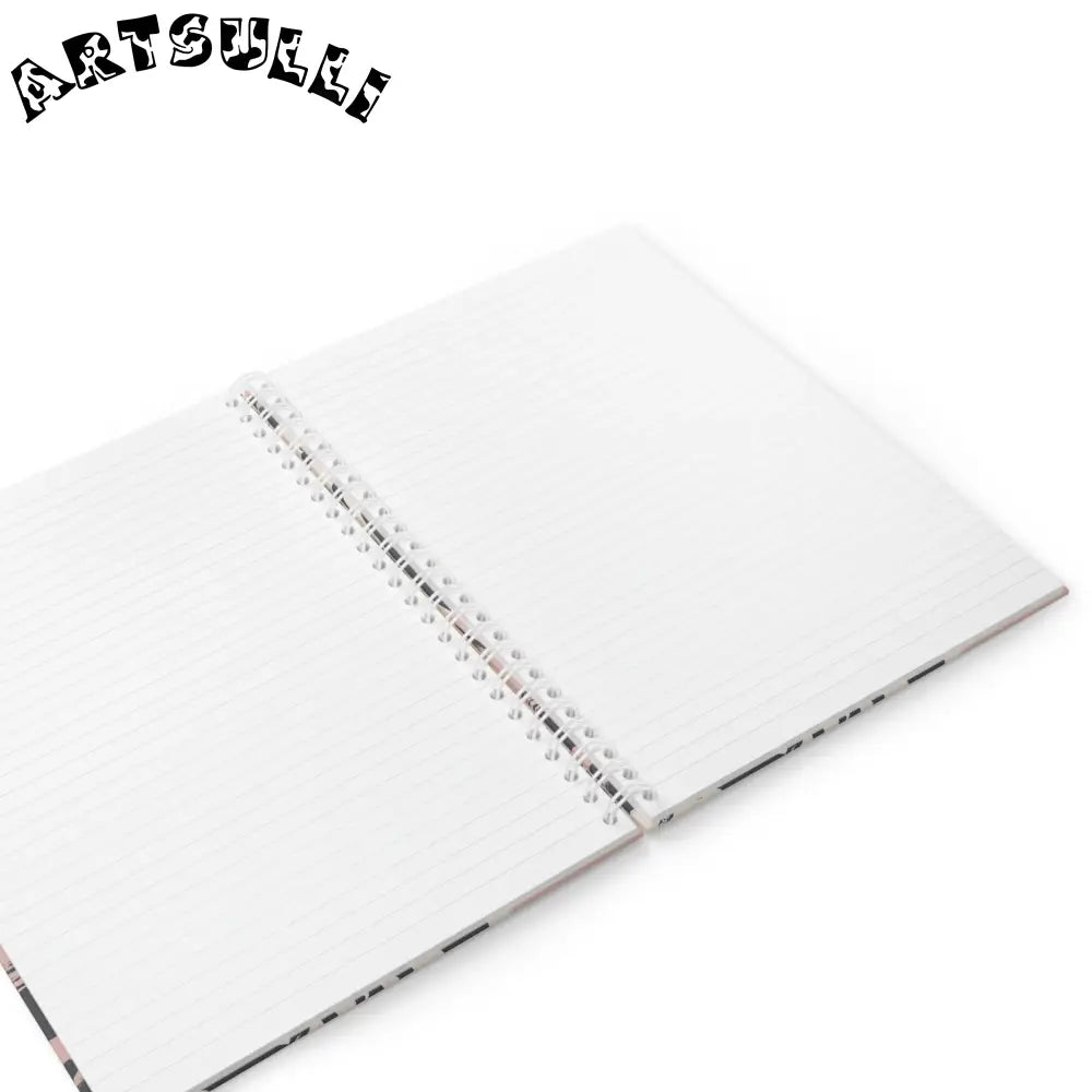 JAKKOUTTHEBXX Wide Ruled Spiral Notebook Zebra Print Abstract Color