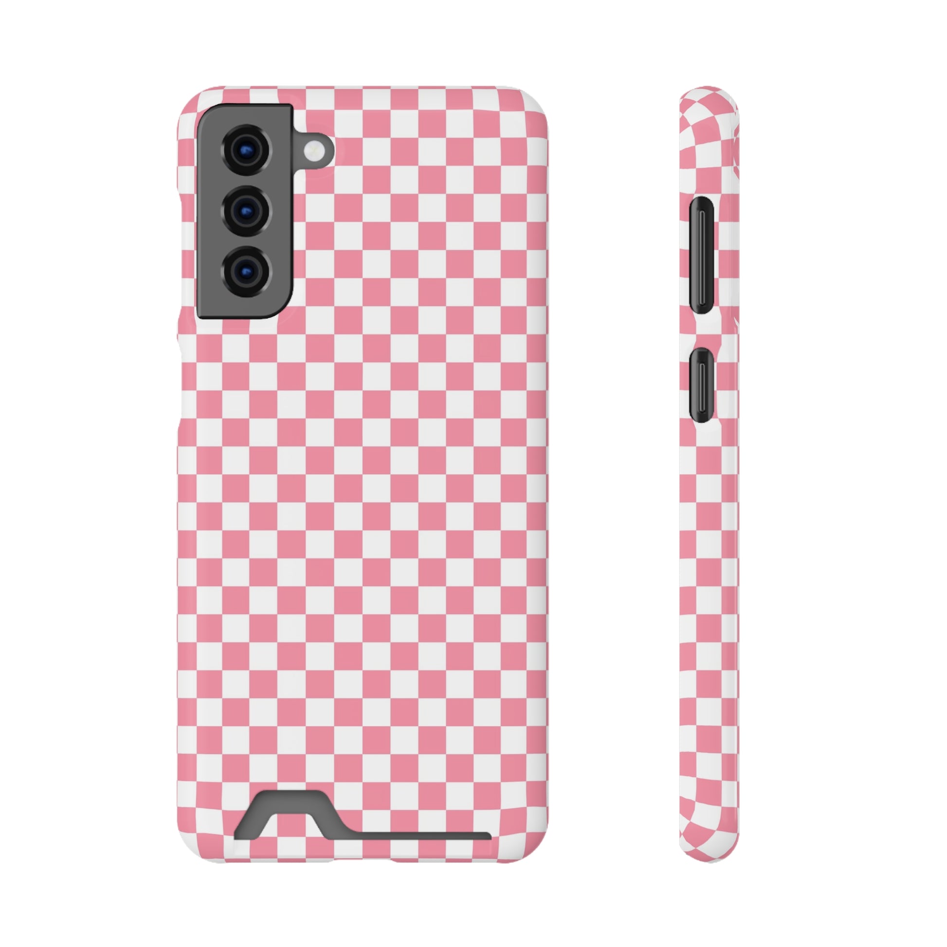 Brigandine Checkered Scene Phone Case With Card Holder, Artsulli - Art is Long, Life is Short, Phone Case, Size, Samsung Galaxy S21 Plus, Surface, Glossy, Shape, With gift packaging, 80533671476641702711