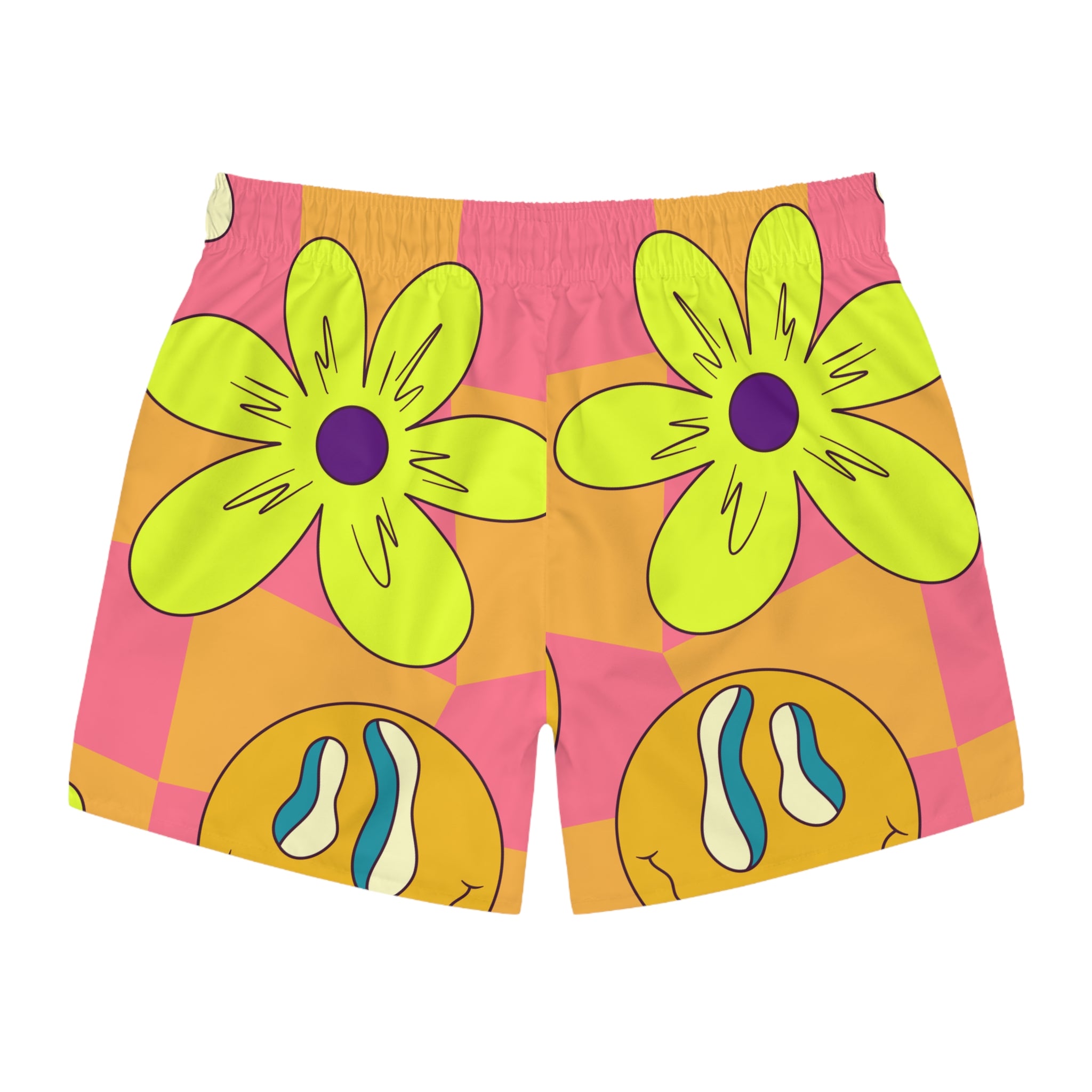 Trippy Sour Face Rave Swim Trunks (AOP), Artsulli - Art is Long, Life is Short, All Over Prints, , , , , , , 