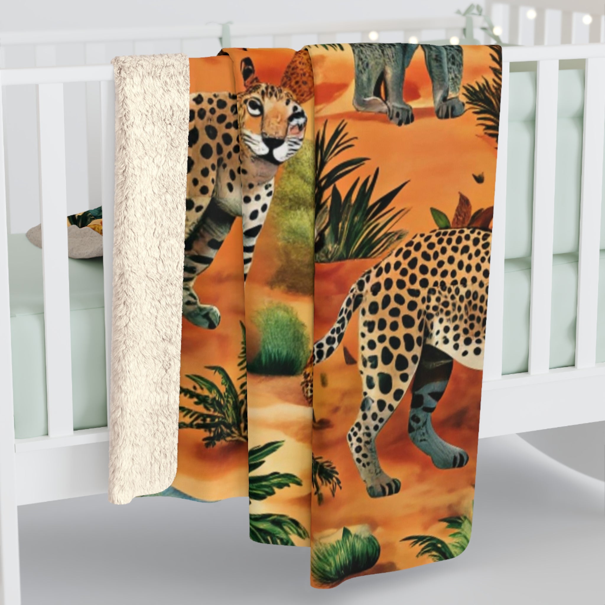 African Savannah Sherpa Fleece Blanket, Artsulli - Art is Long, Life is Short, Home Decor, , , , , , , 