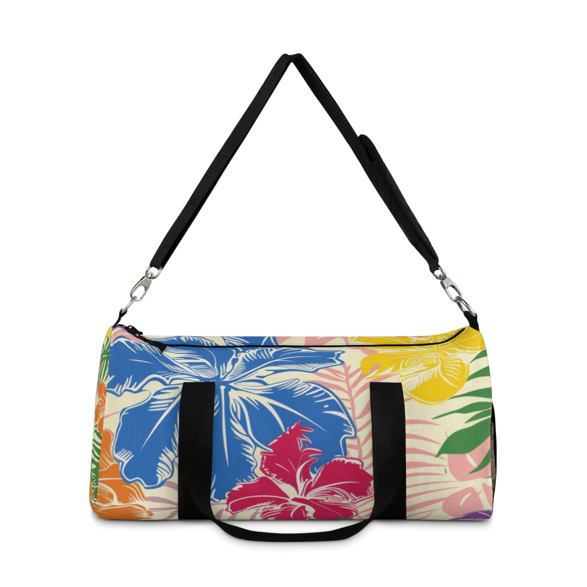 Blooming Tropical Flowers Duffel Bag, Artsulli - Art is Long, Life is Short, Bags, , , , , , , 