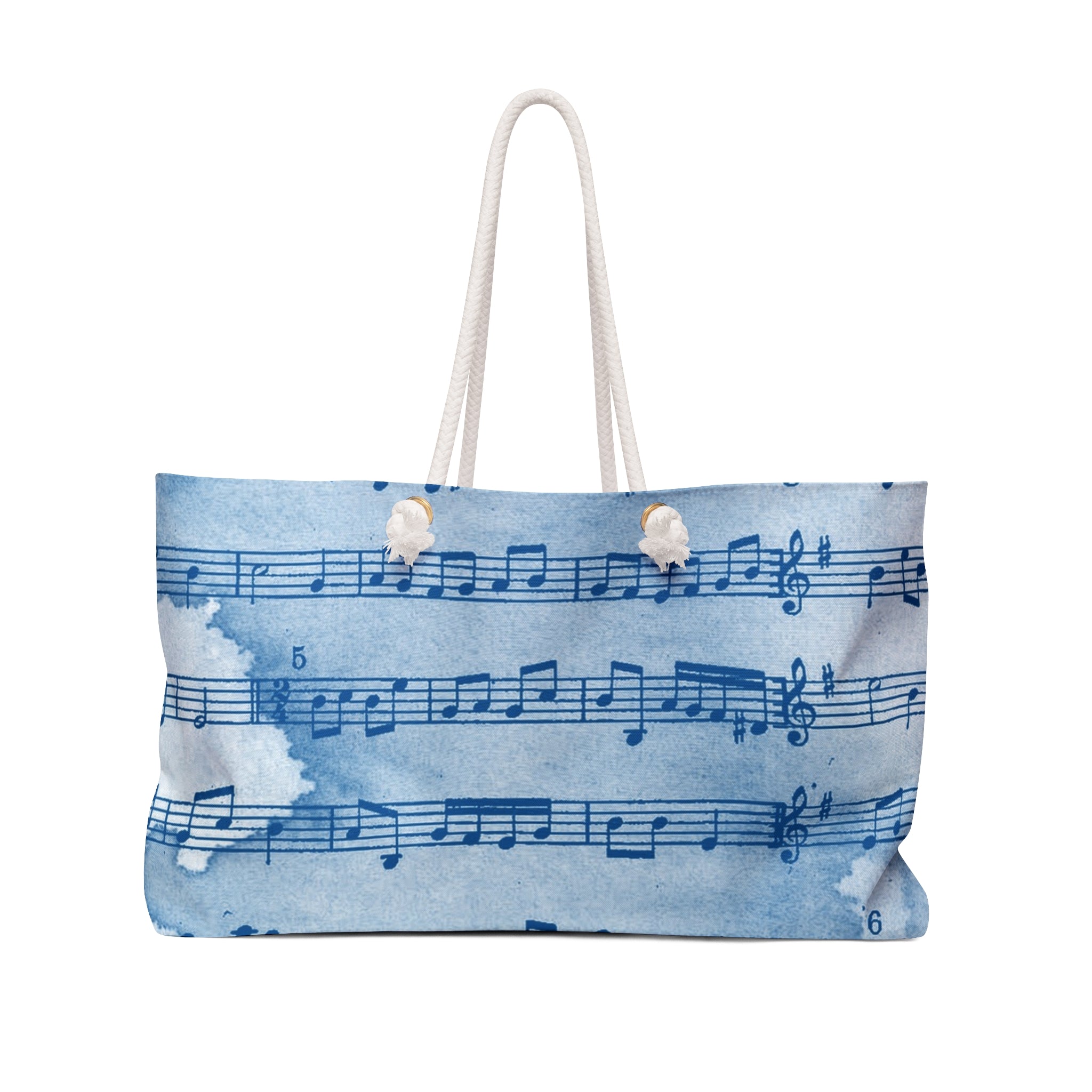 Drip Spill Type Beat Sheet Music Blue Weekender Bag, Artsulli - Art is Long, Life is Short, Bags, Size, 24" × 13", , , , , 16559786728348283204