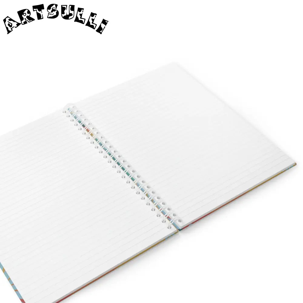 JAKKOUTTHEBXX Psychedelic Floral Hills Multi-Color Spiral Notebook