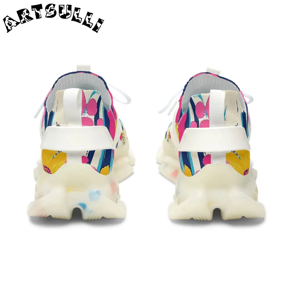 JAKKOUTTHEBXX Dayglo Floral Stripes Multi-Color Women’s Mesh