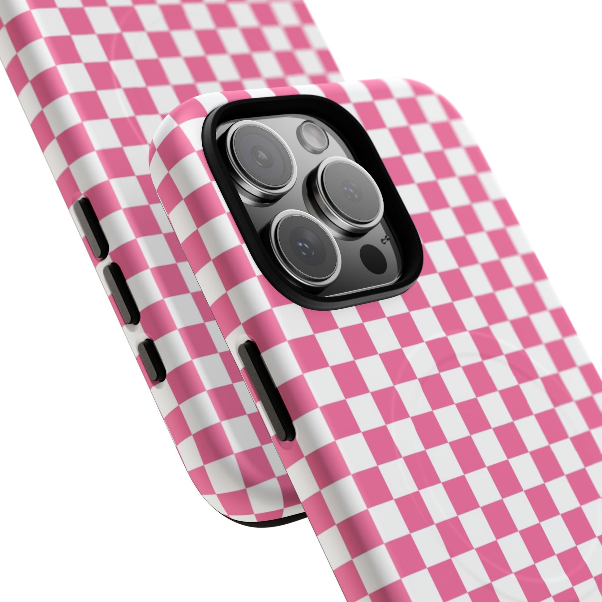 Yuyushiki Pink Check Tough Magnetic Cases, Artsulli - Art is Long, Life is Short, Phone Case, , , , , , , 