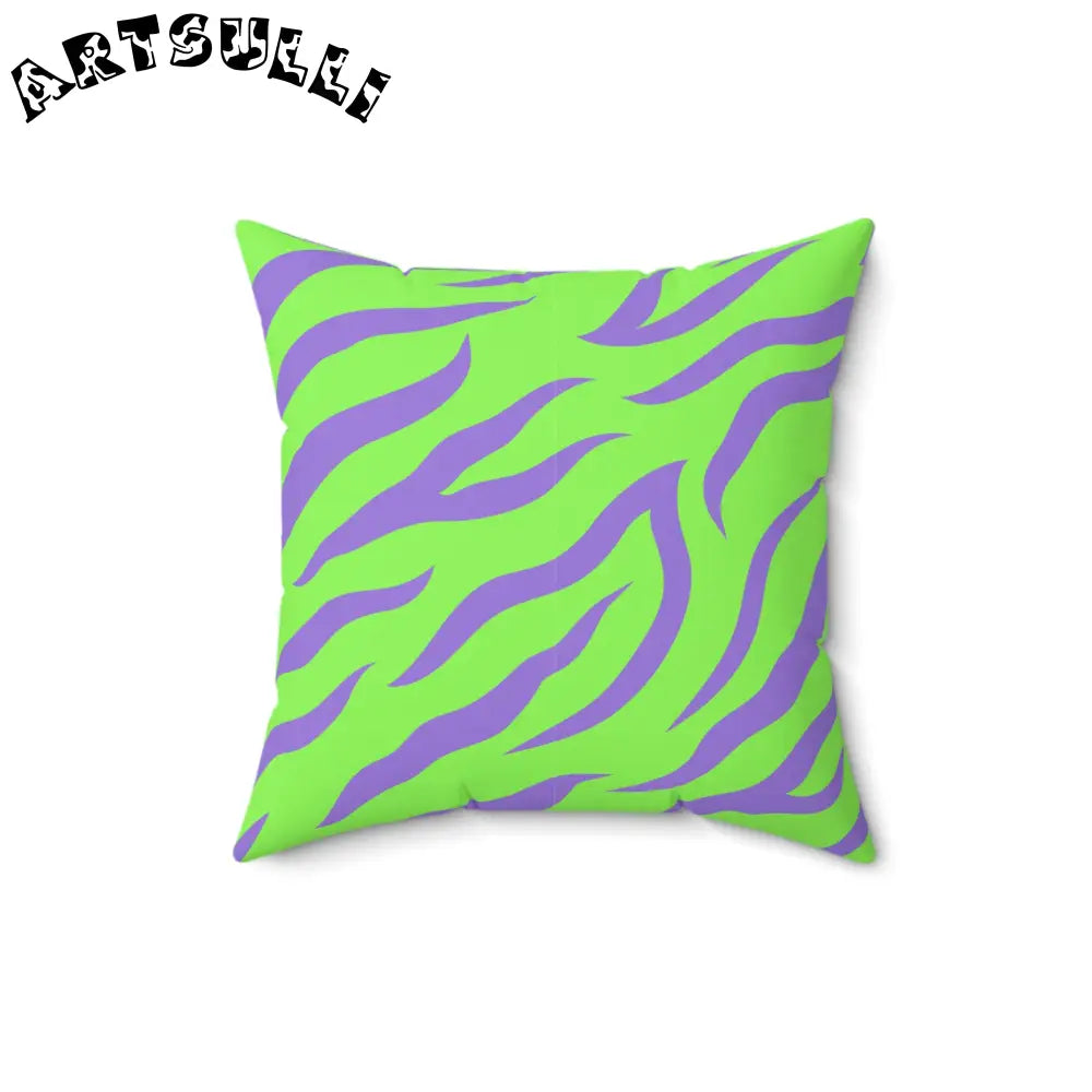 JAKKOUTTHEBXX Tyrannosaurus Print Green and Purple Spun Polyester