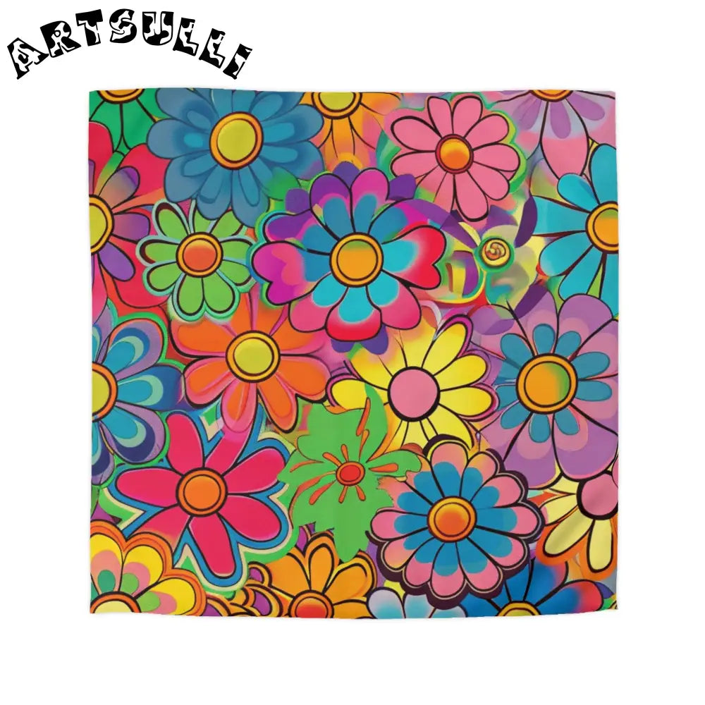 JAKKOUTTHEBXX Chromatic Daisy Dream Microfiber Duvet Cover