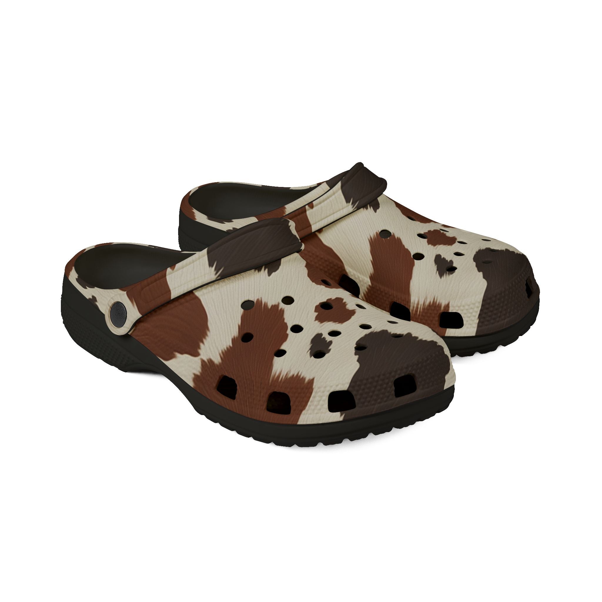 Artisanal Hide Map EVA Foam Rubber Shoes (AOP), Artsulli - Art is Long, Life is Short, Shoes, , , , , , , 