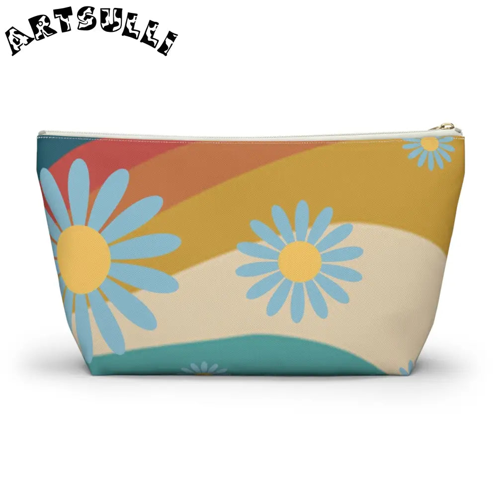 JAKKOUTTHEBXX Psychedelic Floral Hills Multi-Color Accessory Pouch w