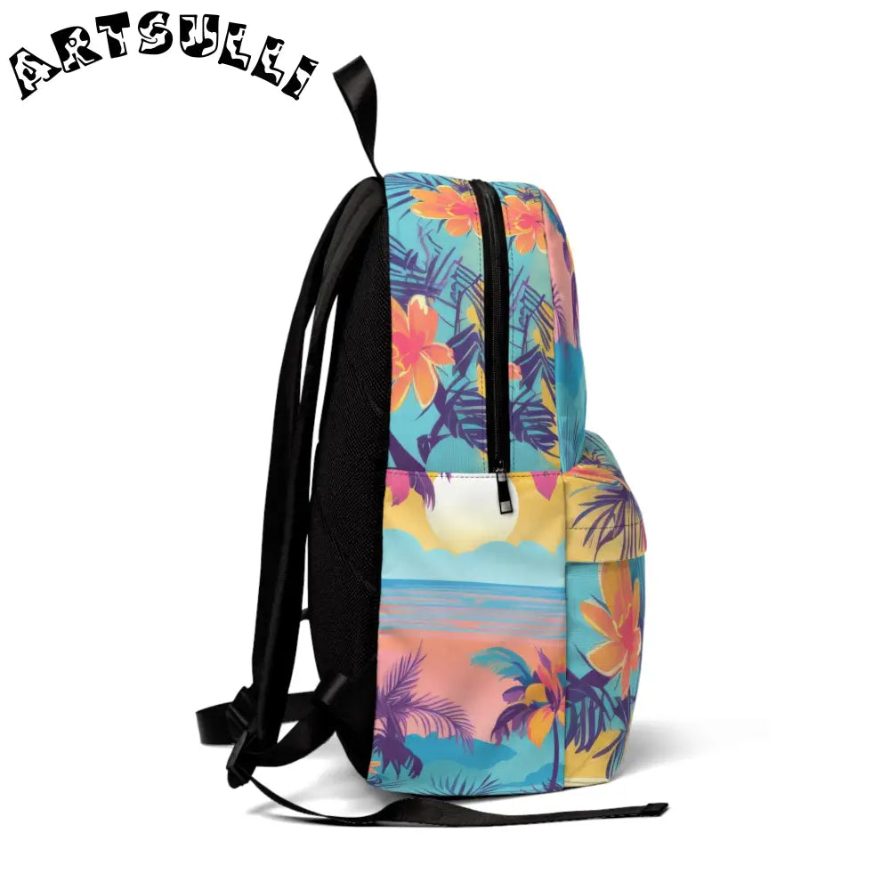 JAKKOUTTHEBXX Sunset Paradise Unisex Classic Backpack JAKKOUTTHEBXX