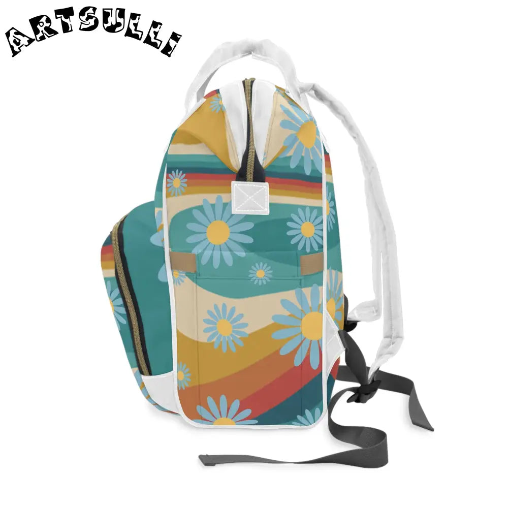 JAKKOUTTHEBXX Psychedelic Floral Hills Multi-Color Multifunctional