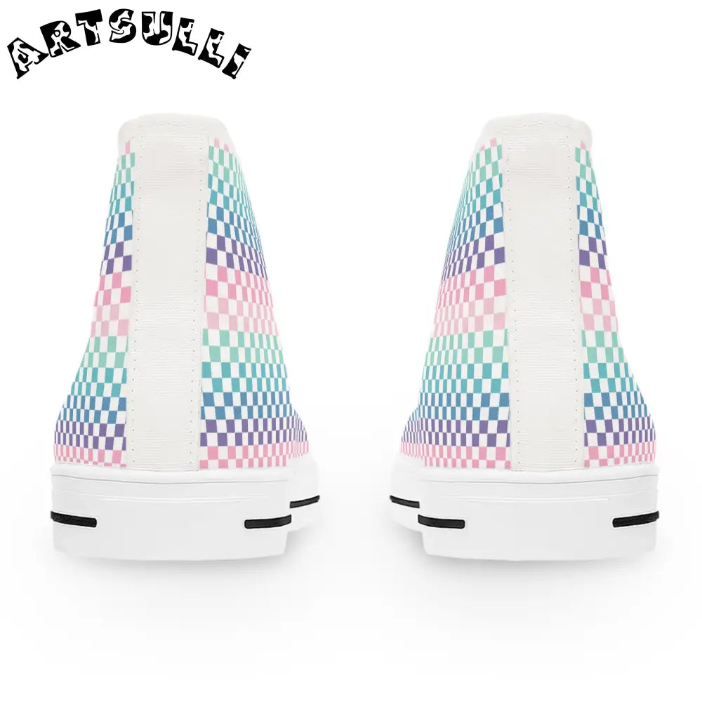JAKKOUTTHEBXX Vaporwave Rainbow Checkerboard III Multi-Color Women’s