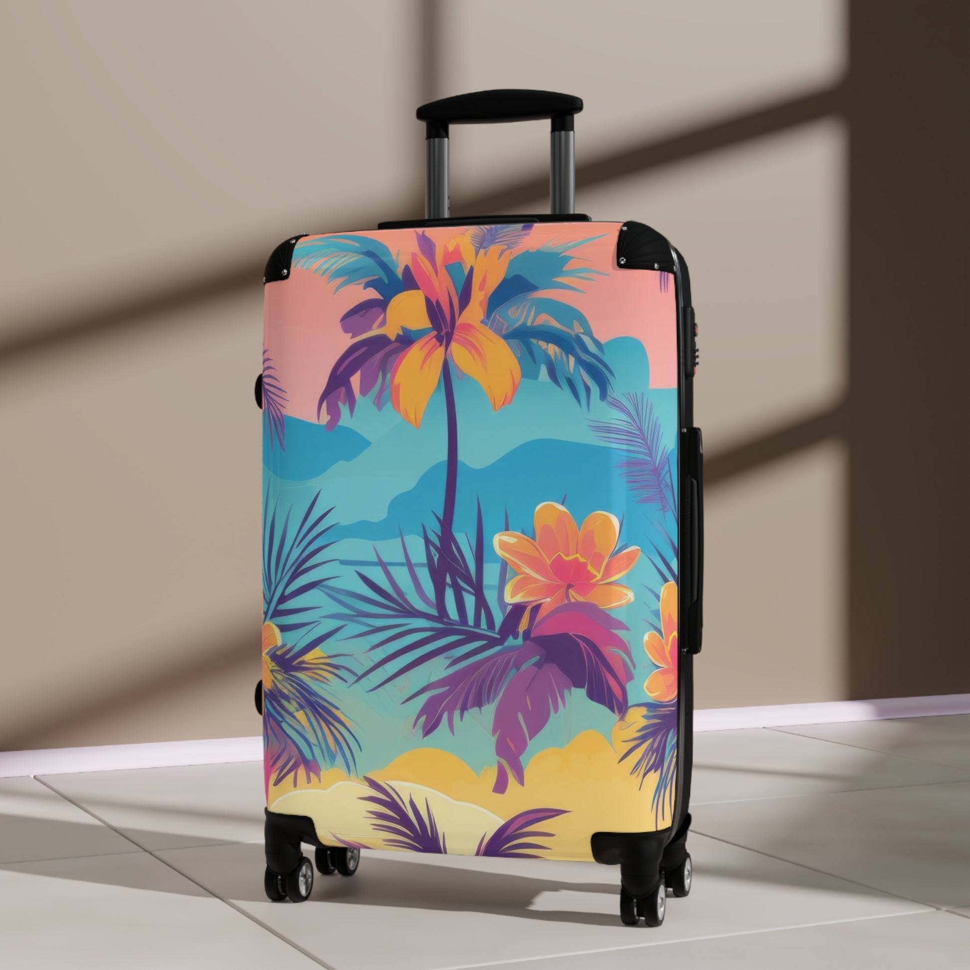 Sunset Paradise Suitcase, Artsulli - Art is Long, Life is Short, Bags, , , , , , , 