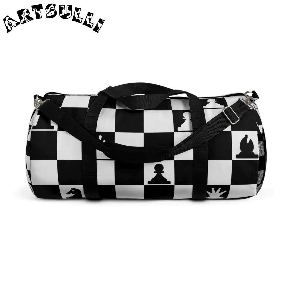 Battlements Chess Duffel Bag, Artsulli - Art is Long, Life is Short, Bags, Size, Large, , , , , 18703467873933788471
