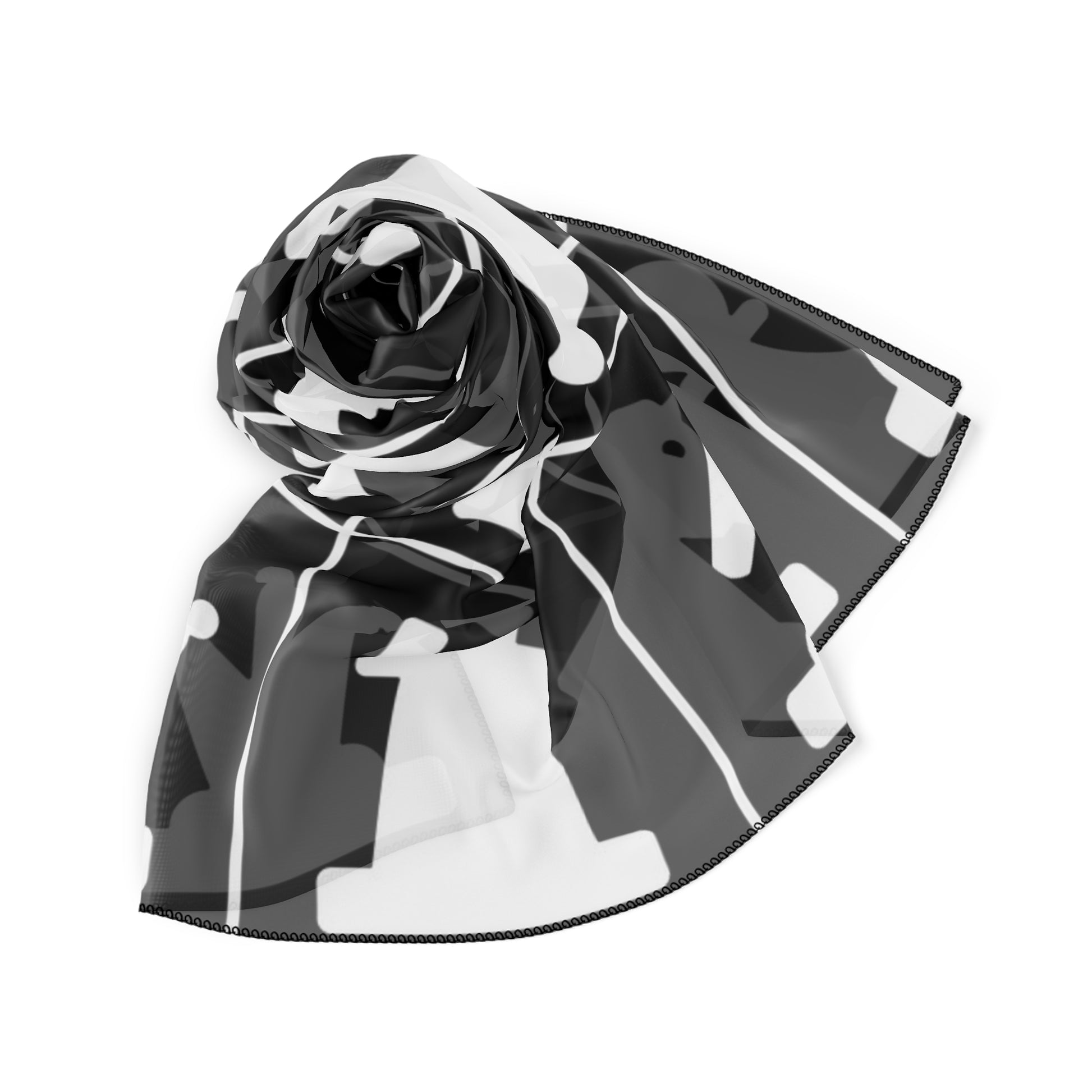 Chessboard Poly Scarf, Artsulli - Art is Long, Life is Short, Accessories, , , , , , , 