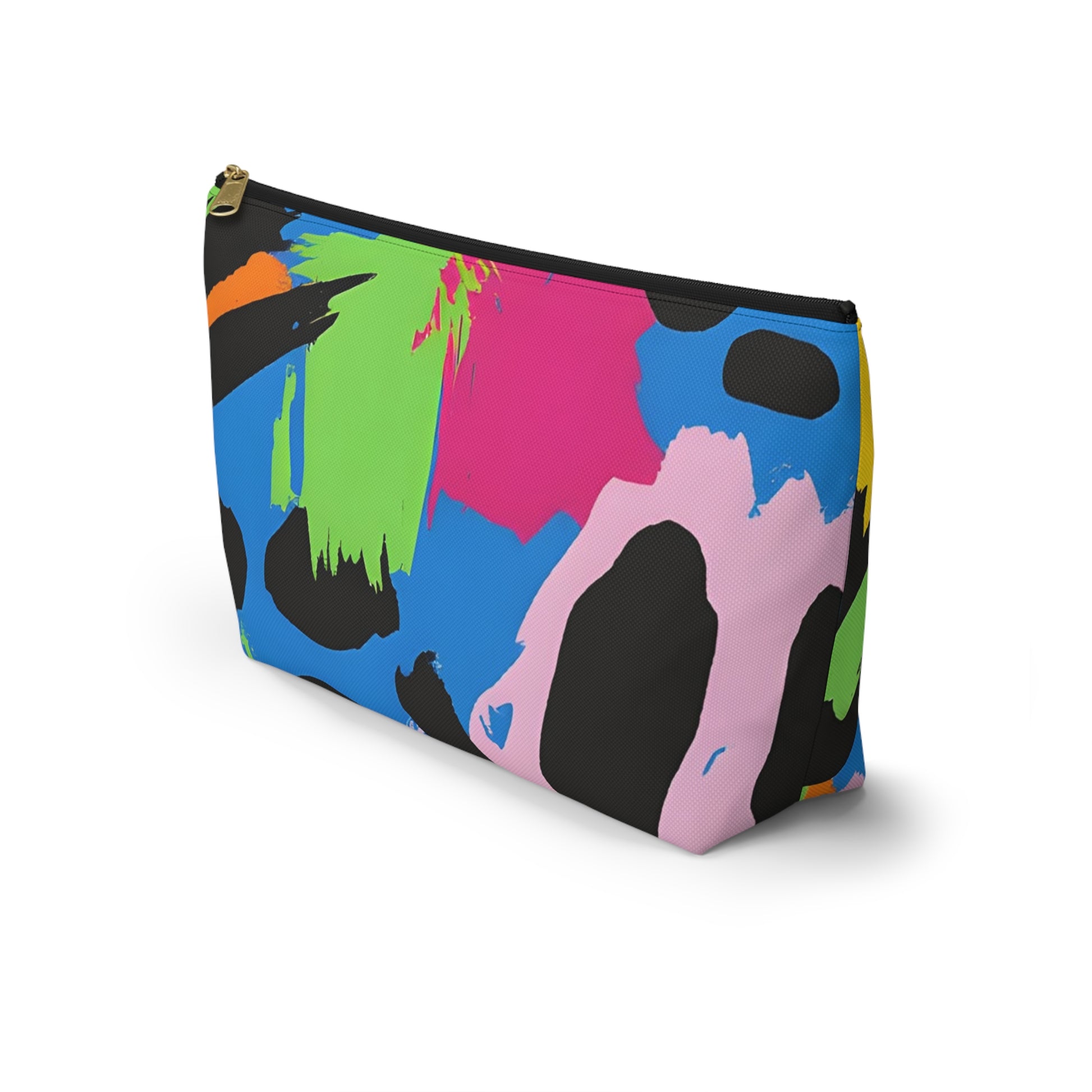 90s Neon Accessory Pouch w T-bottom, Artsulli - Art is Long, Life is Short, Bags, , , , , , , 